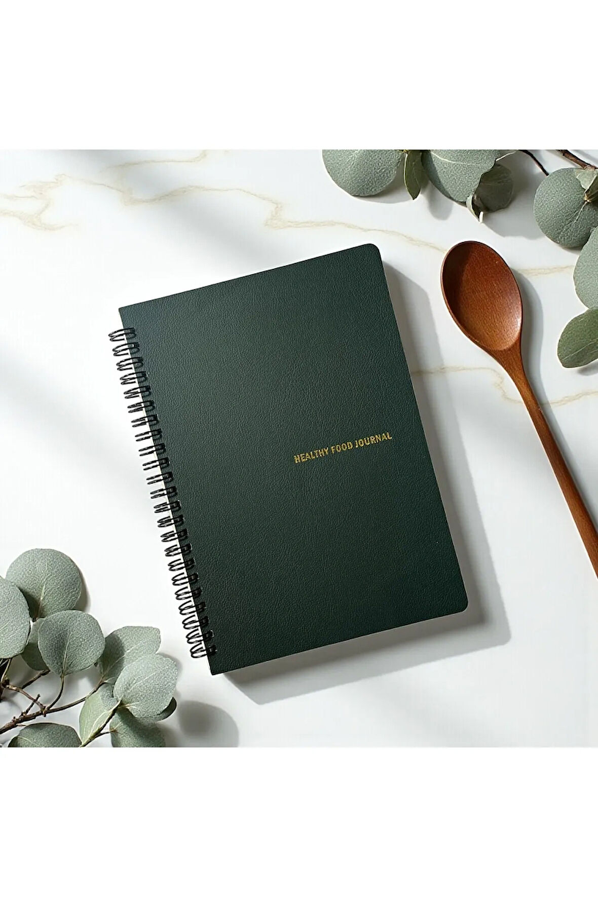 Healthy Food Journal - A5 Spiralli Sağlıklı Beslenme ve Kilo Takip Defteri, Haftalık ve Günlük Plan