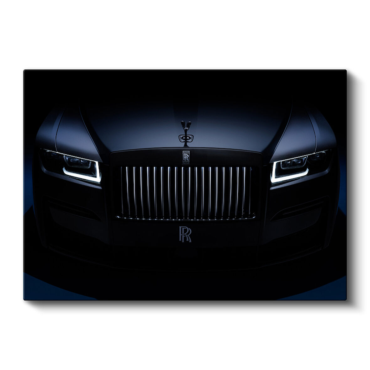 Rolls Royce Ghost Siyah İnci LED Farlar Kanvas Tablo