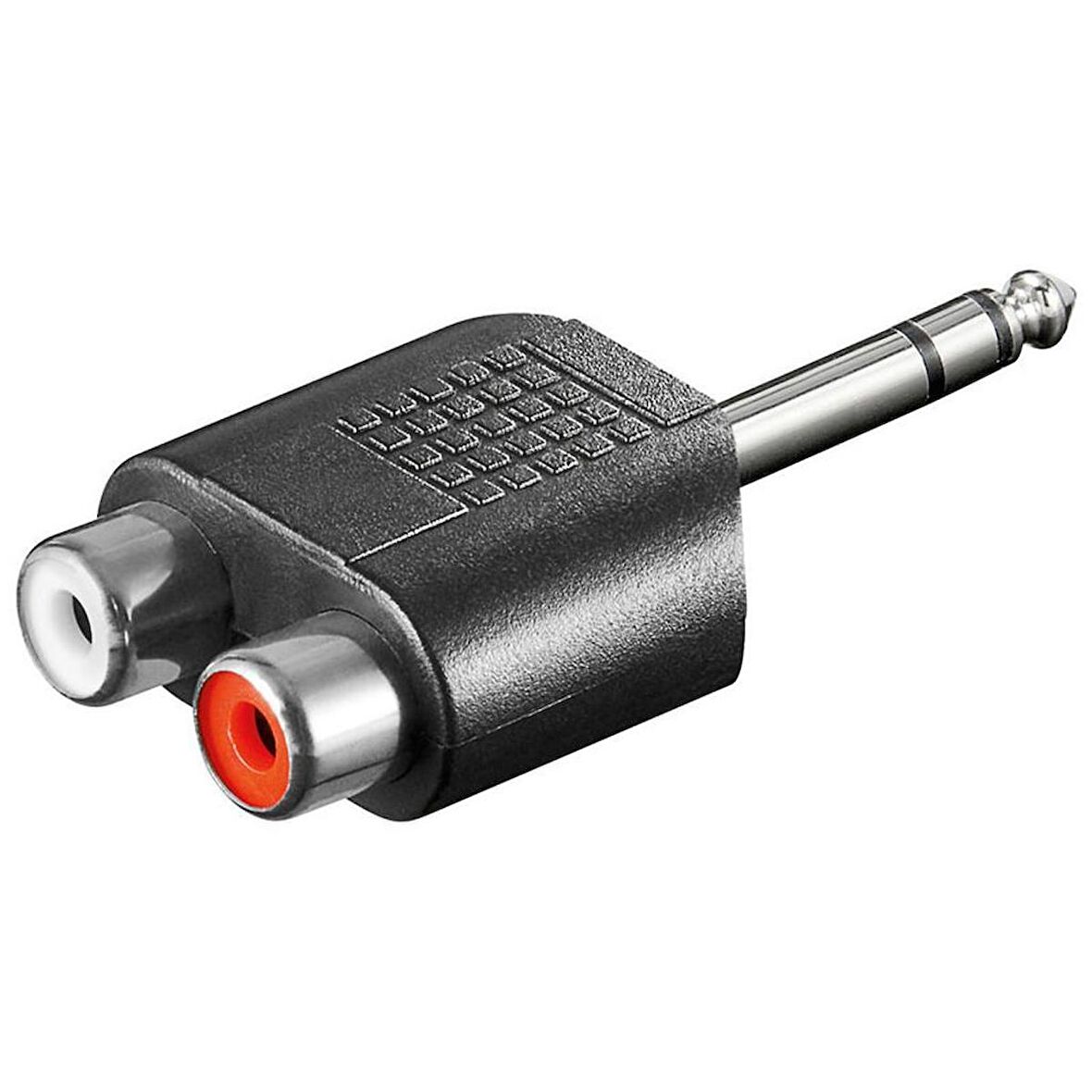 6.3 mm Stereo Erkek-2 Rca Dişi Çevirici