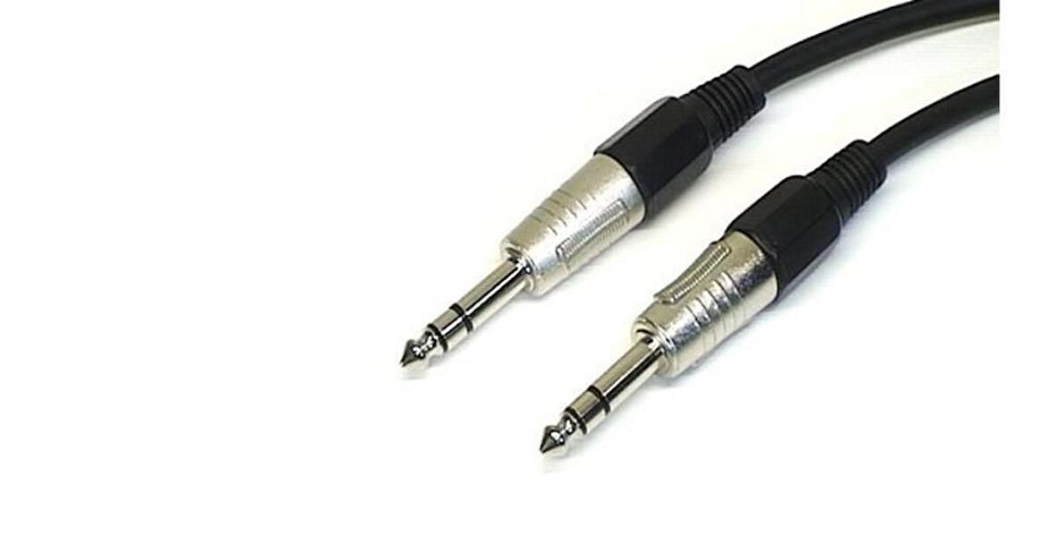 6.3 mm Erkek-Erkek Stereo Trs Kablo 3 Metre