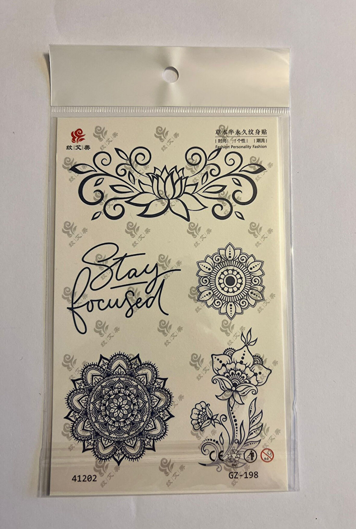 Mandala 1 Ay kalıcı Geçici Dövme Yapıştırma Dövme