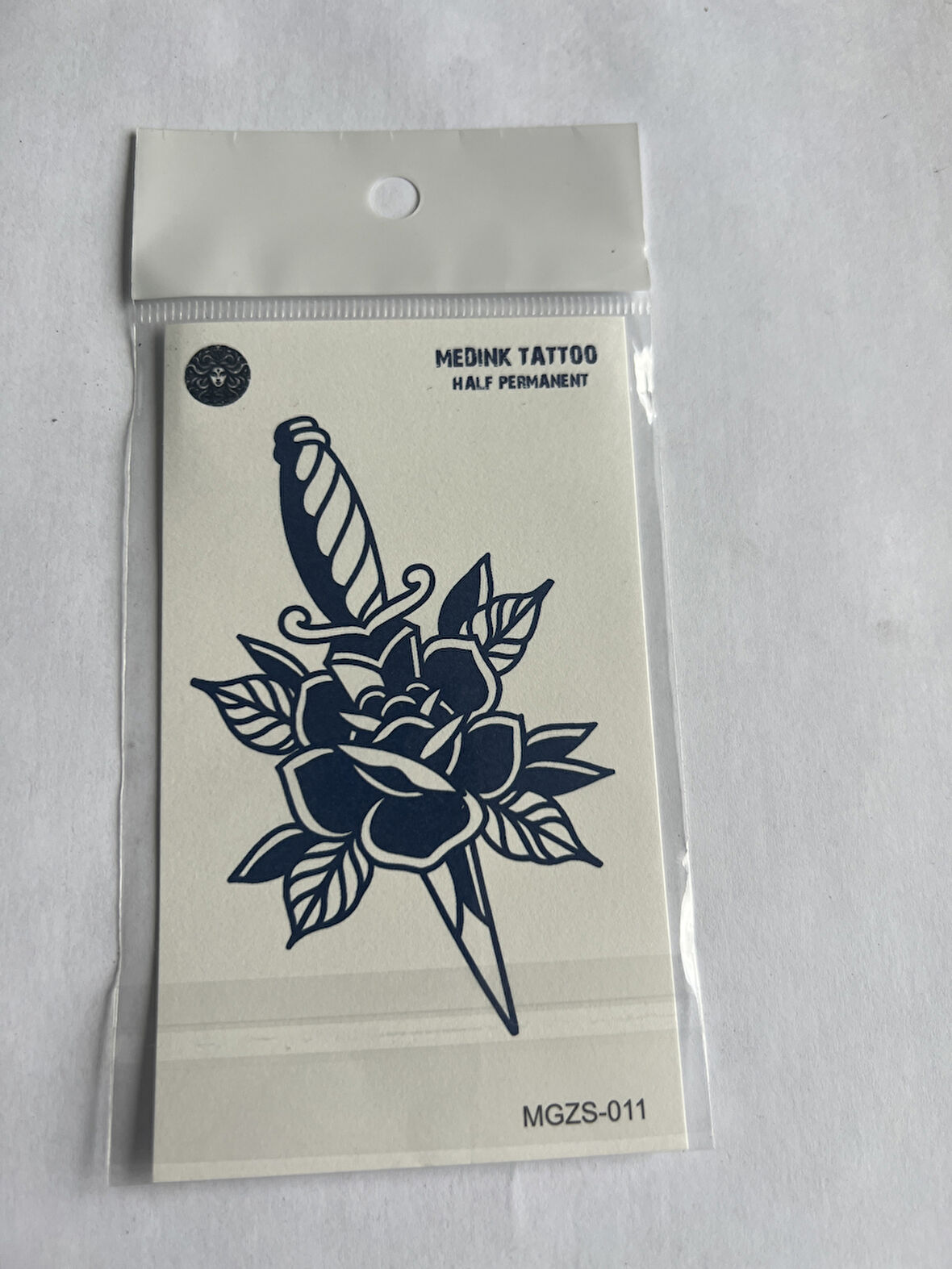 Hançer 11x8 cm Yarı Kalıcı Geçici Dövme Yapıştırma Dövme