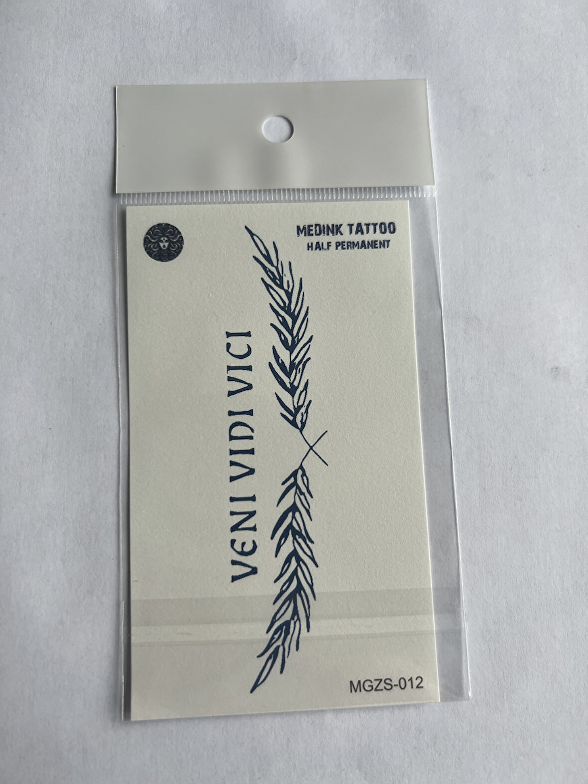 Veni Vidi Vici 11x8 cm Yarı Kalıcı Geçici Dövme Yapıştırma Dövme