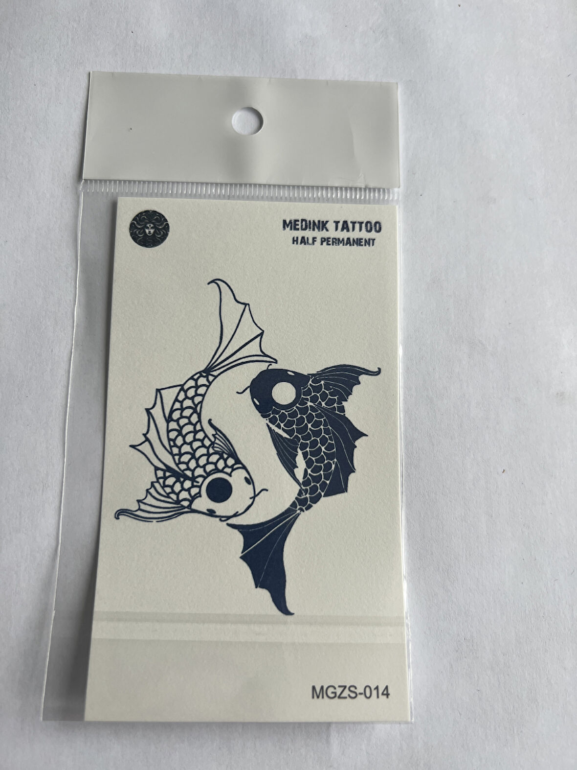 Balık 11x8 cm Yarı Kalıcı Geçici Dövme Yapıştırma Dövme