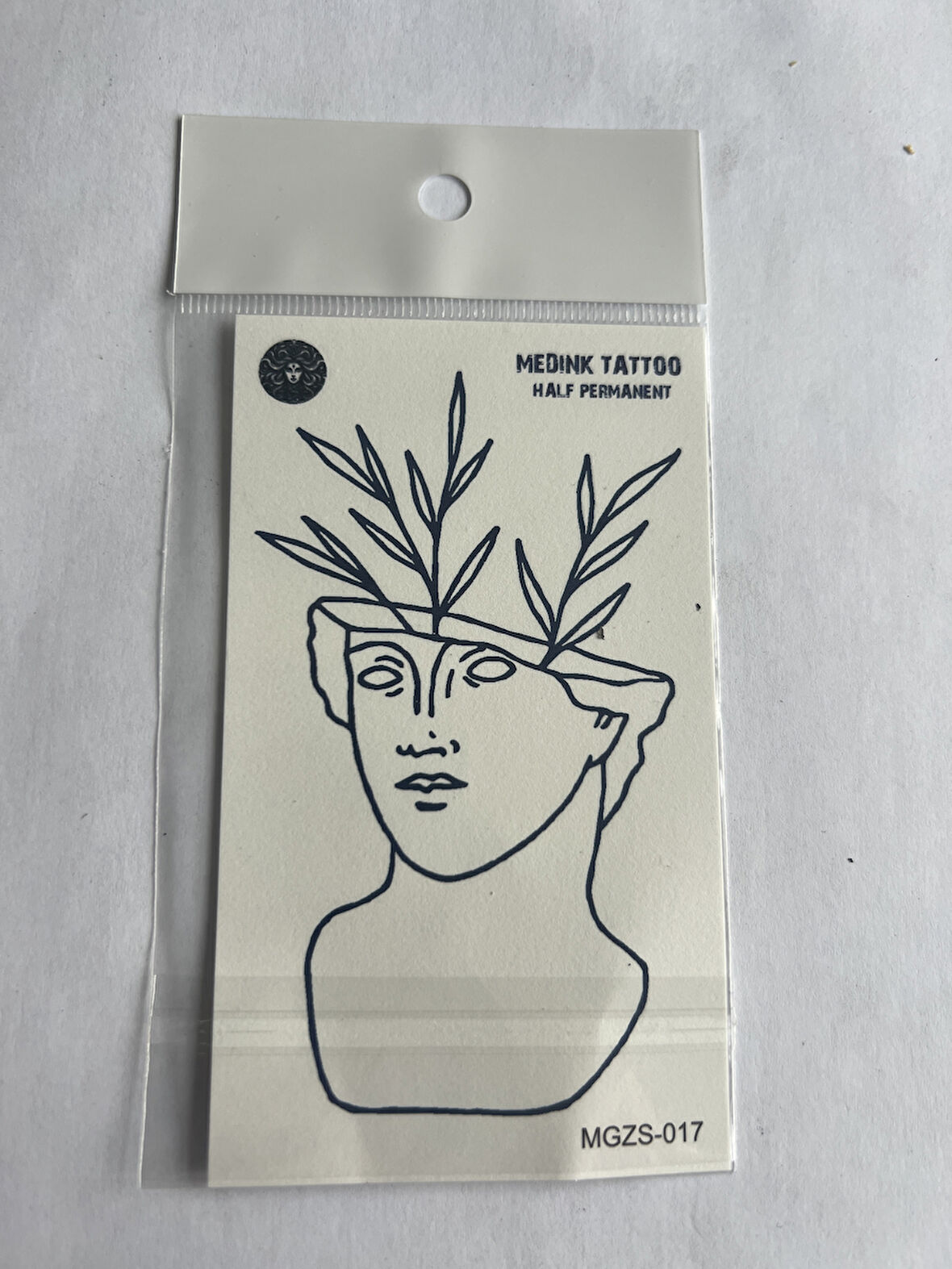 Antik Yunan Minimal 11x8 cm Yarı Kalıcı Geçici Dövme Yapıştırma Dövme