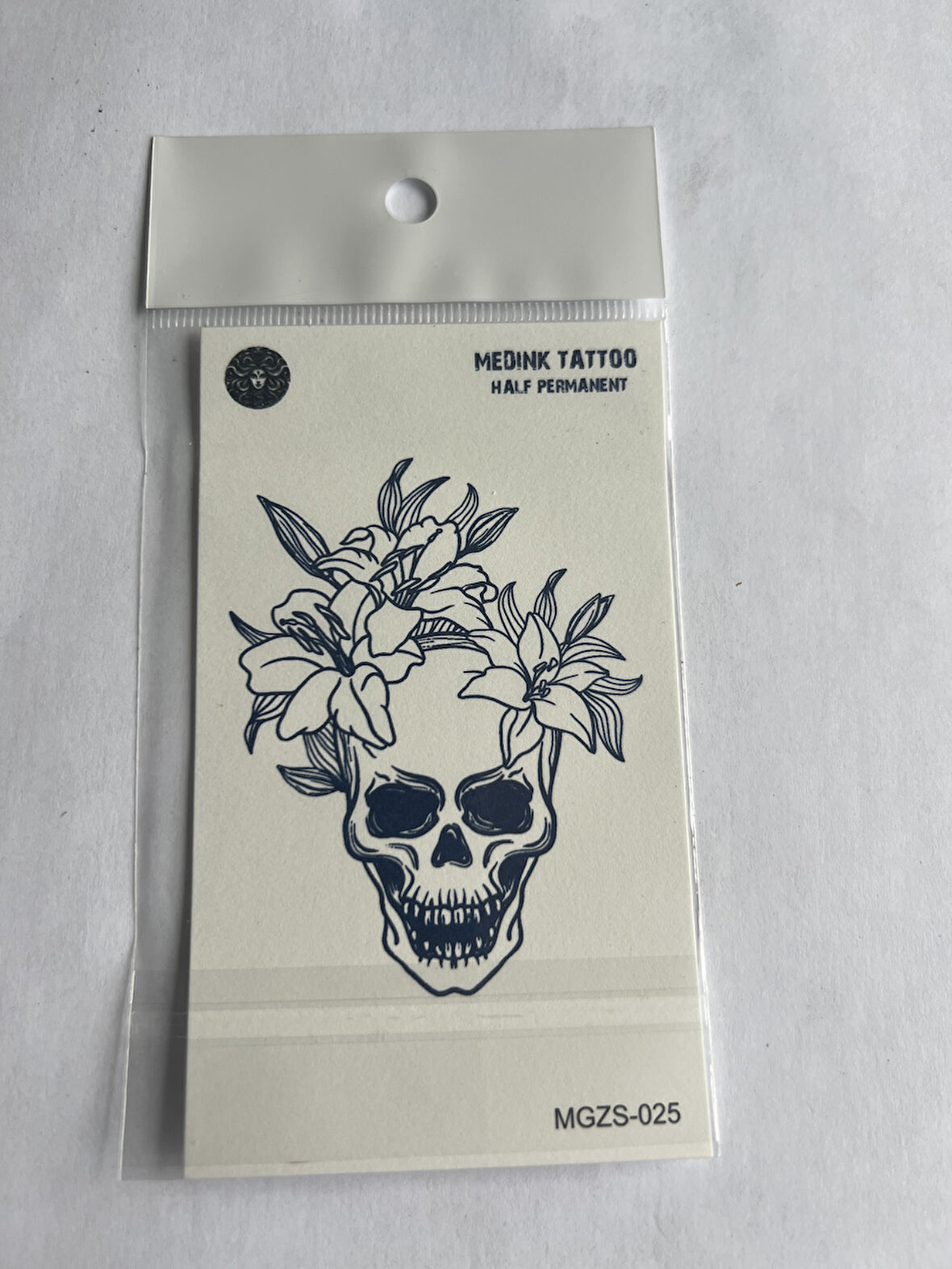 Kuru Kafa 11x8 cm Yarı Kalıcı Geçici Dövme Yapıştırma Dövme