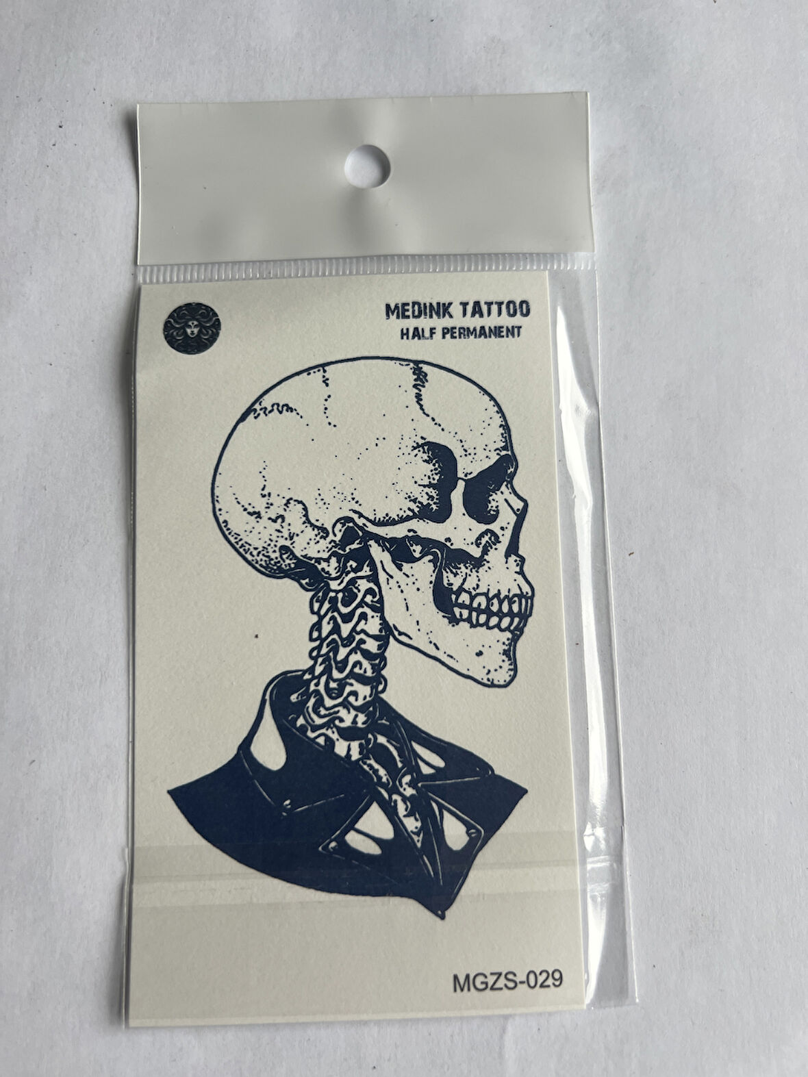 Kibar Kuru Kafa 11x8 cm Yarı Kalıcı Geçici Dövme Yapıştırma Dövme