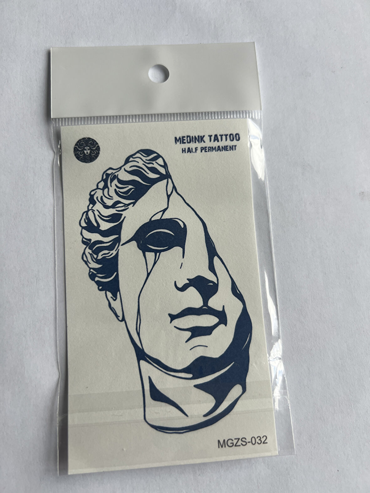 Antik Heykel 11x8 cm Yarı Kalıcı Geçici Dövme Yapıştırma Dövme