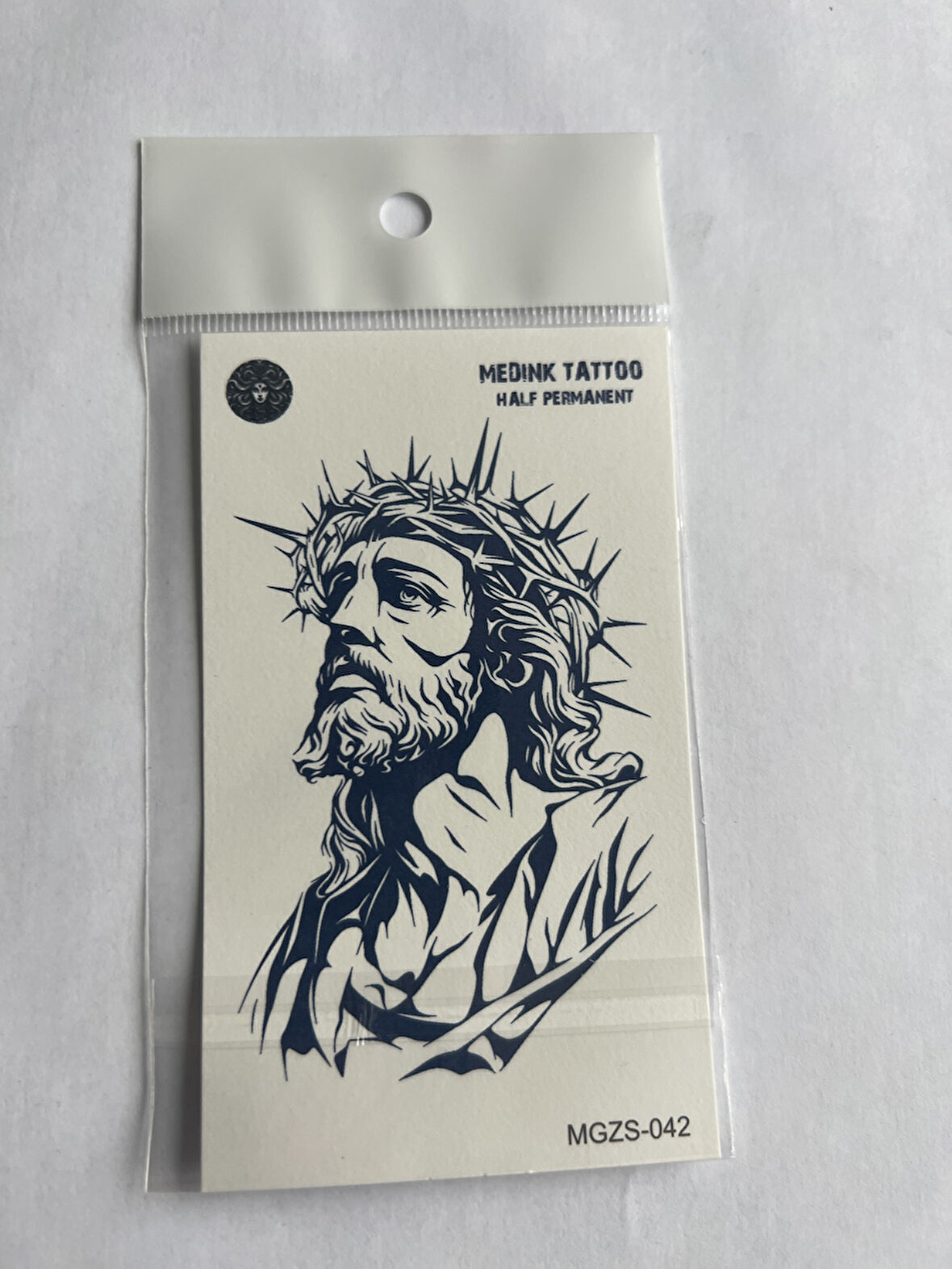 Mesih İsa 11x8 cm Yarı Kalıcı Geçici Dövme Yapıştırma Dövme