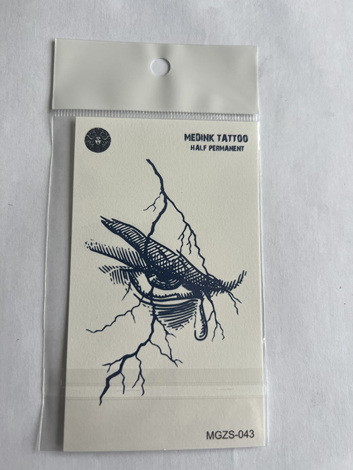 Göz 11x8 cm Yarı Kalıcı Geçici Dövme Yapıştırma Dövme