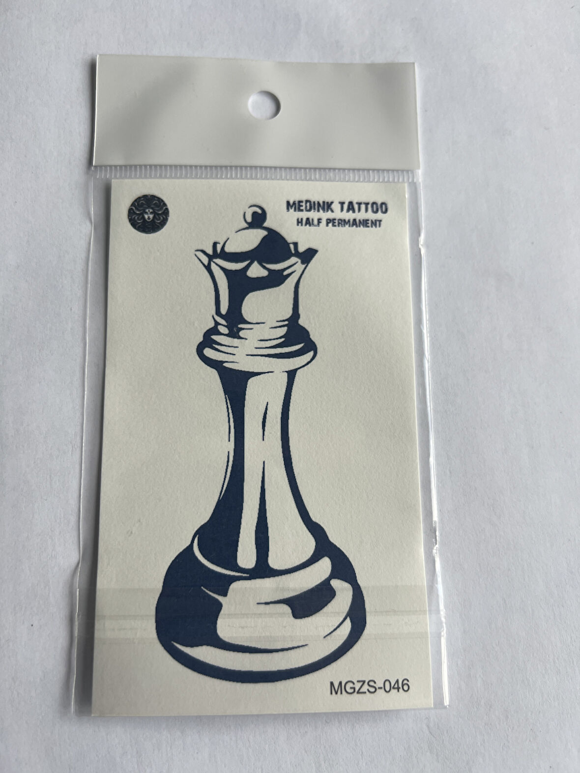 Kale Satranç 11x8 cm Yarı Kalıcı Geçici Dövme Yapıştırma Dövme