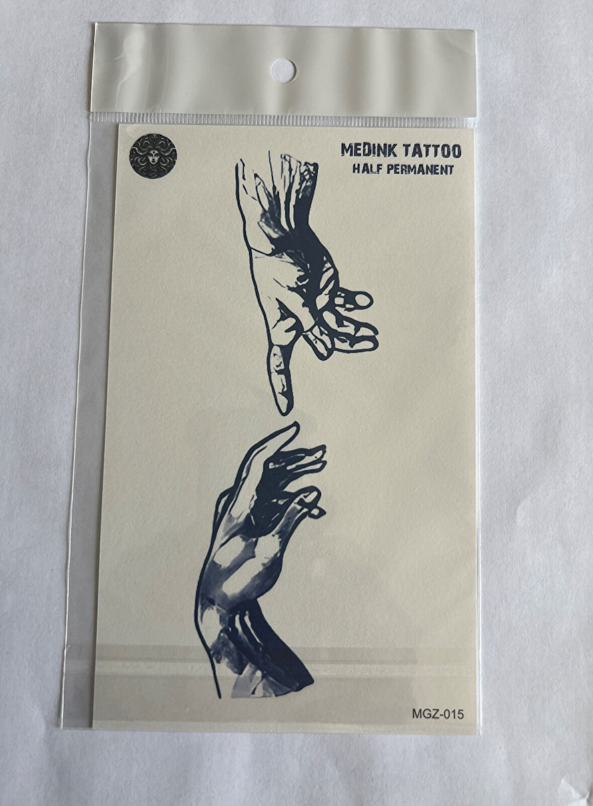 Ademin Eli 18x11 cm Yarı Kalıcı Hayalet Geçici Dövme Yapıştırma Dövme