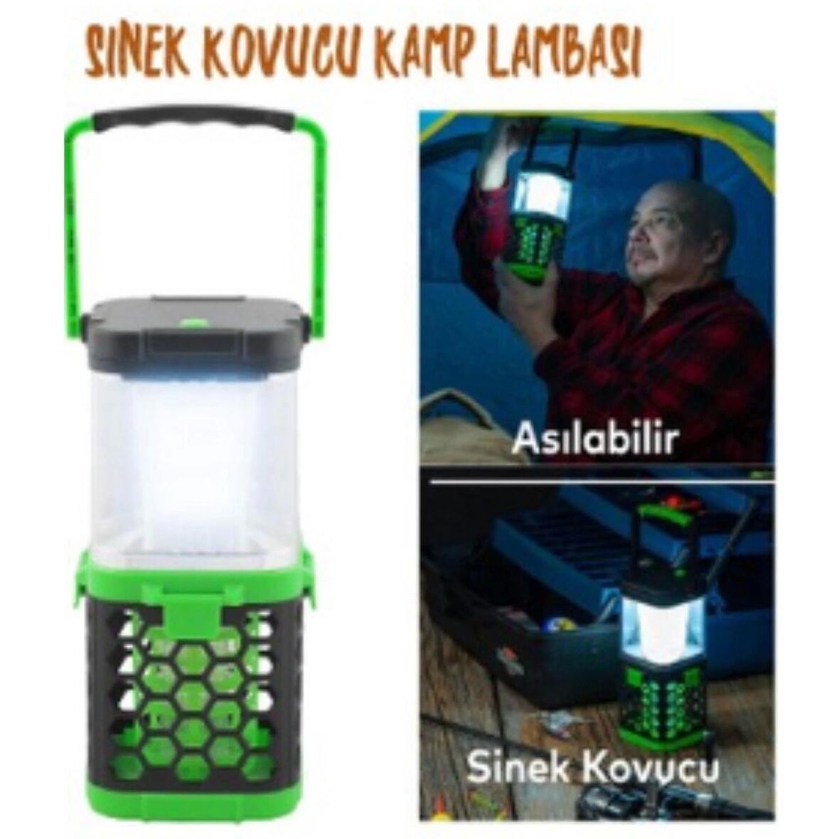 Klaus Kamp Lambası 3W 200 Lumen 1200MAH UV Mor Işıklı Sineklikli