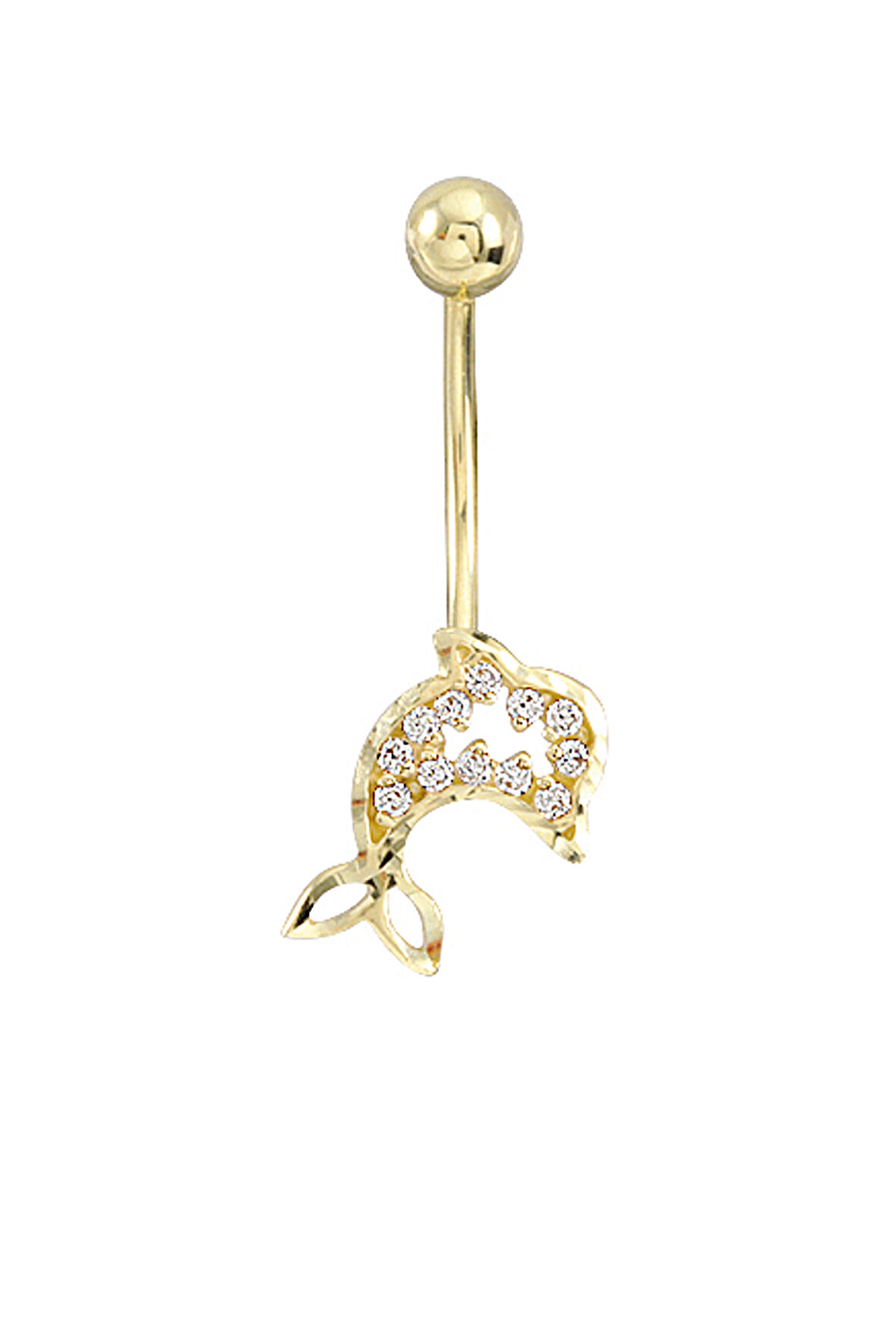 Yunus Model Altın Göbek Piercing