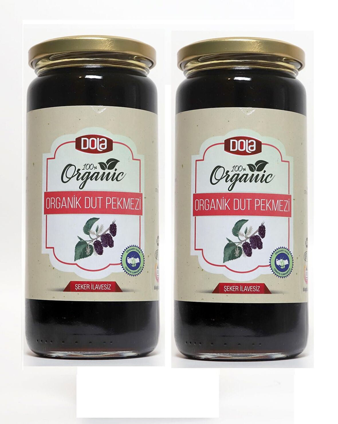 Dola Organik Dut Pekmezi Özü 620 g 2 Adet Soğuk Pres, Şeker İlavesiz