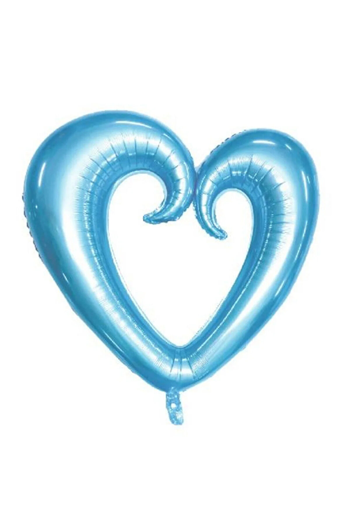 Folyo Balon Ortası Boş Kalp 100 Cm Helyum Uyumlu