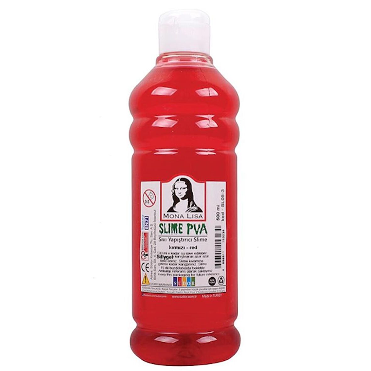 Monalisa Sıvı Yapıştırıcı Slime 500 ML Kırmızı SL05-3