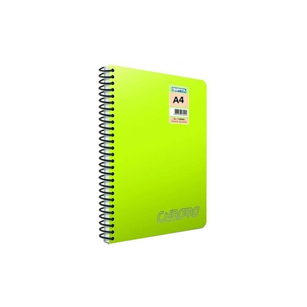 Gıpta Chromo 120 Yp. A4 Spiralli Pp. Kapak Defter Çizgili 4'LÜ