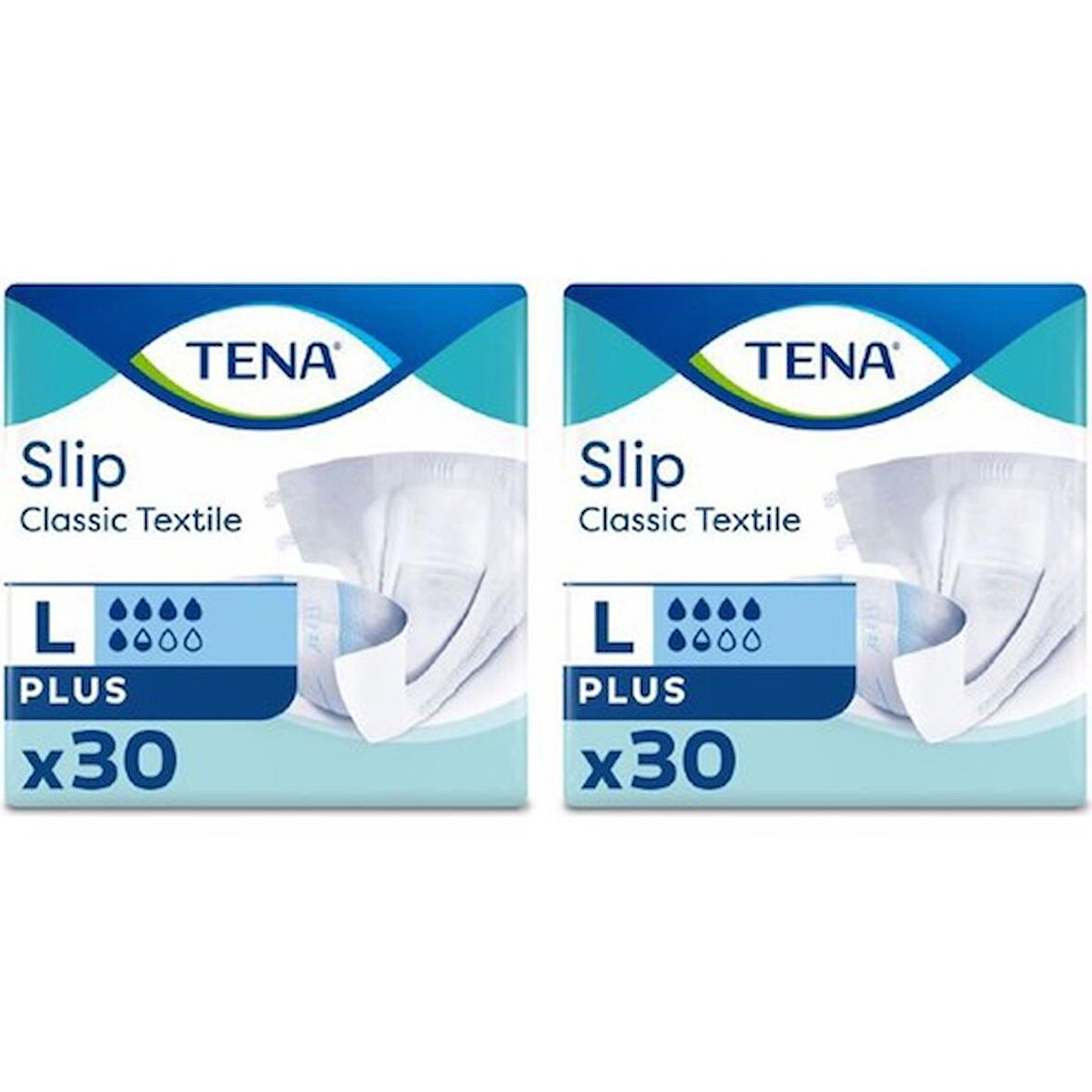 Tena Slip Classic 5.5 Damla 2 x 30 Adet Belbantlı Hasta Bezi Large