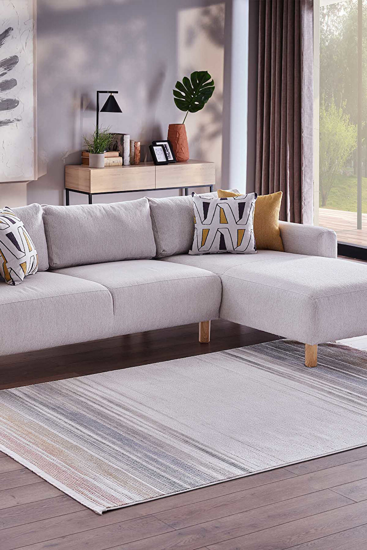 Ledax 17749 Dikdörtgen Makine Halısı, Oturma Odası Halısı