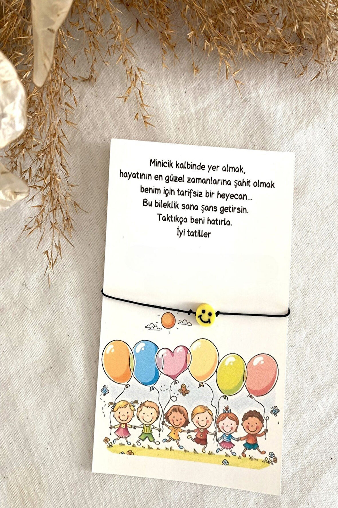 Çocuk Balon Konsept 20 Adet Emoji Bileklik - Şans Bilekliği - Okul Hediyesi - Karne Hediyesi