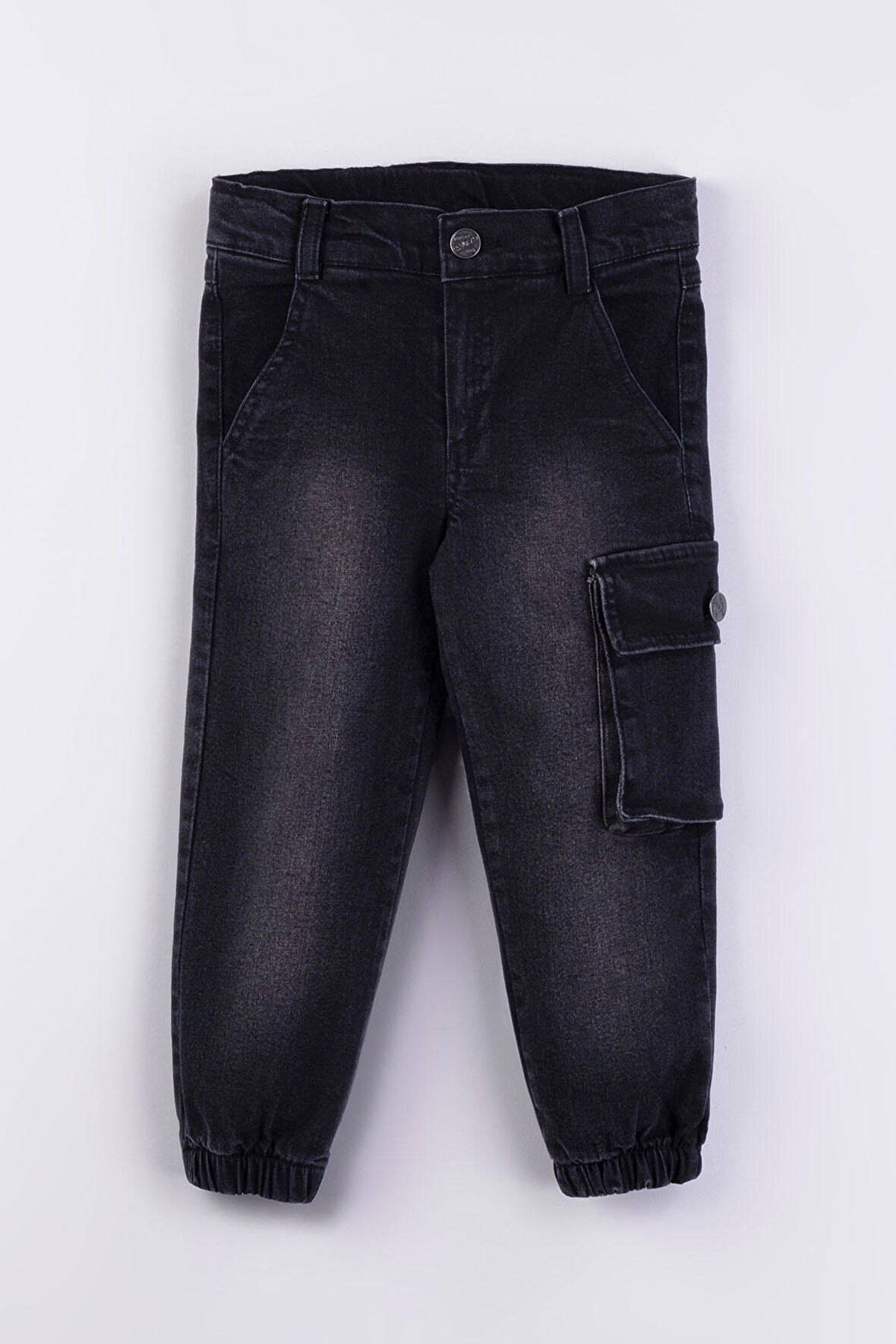 Erkek Çocuk Jogger Kargo Cepli Kot Pantalon