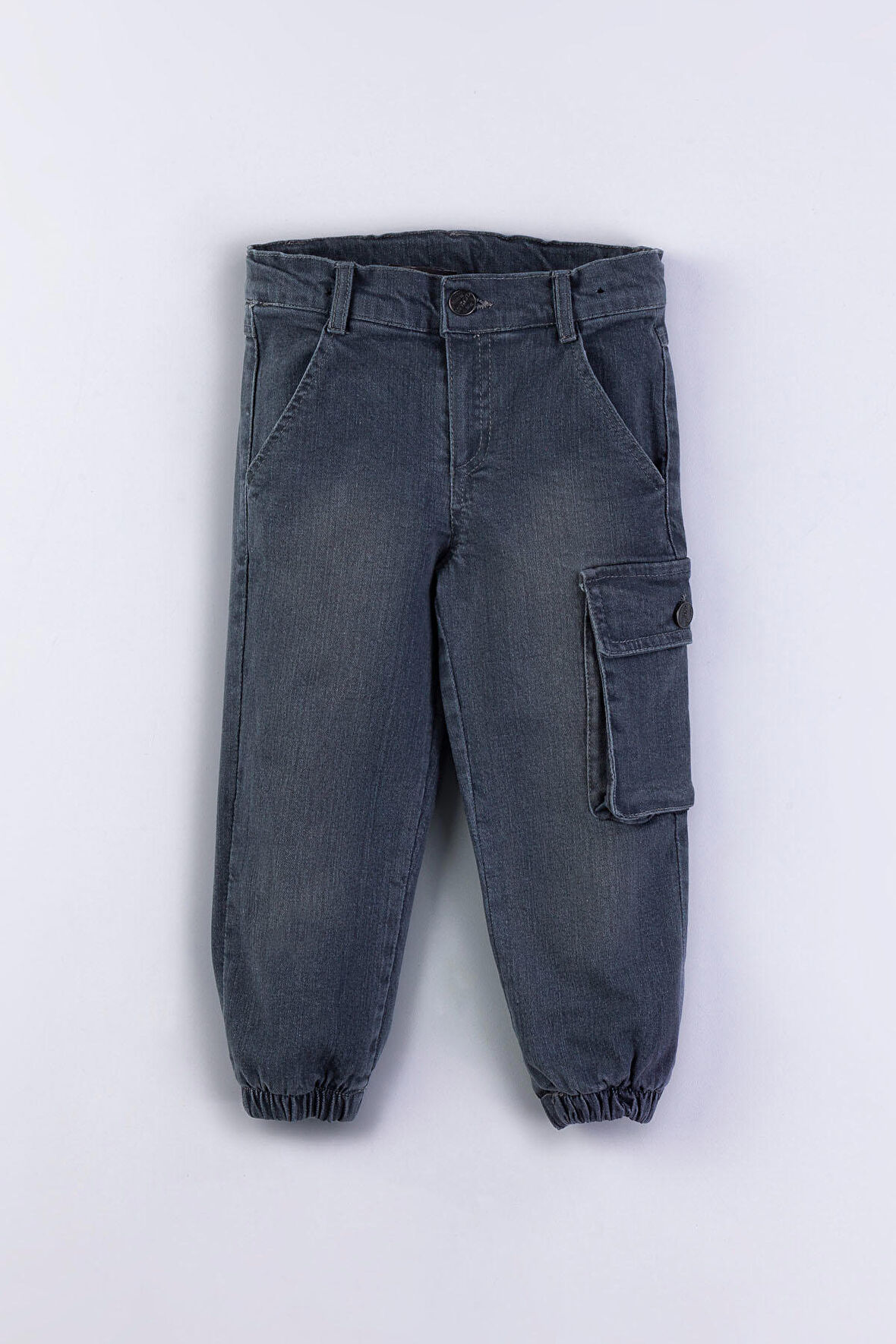 Erkek Çocuk Jogger Kargo Cepli Kot Pantalon