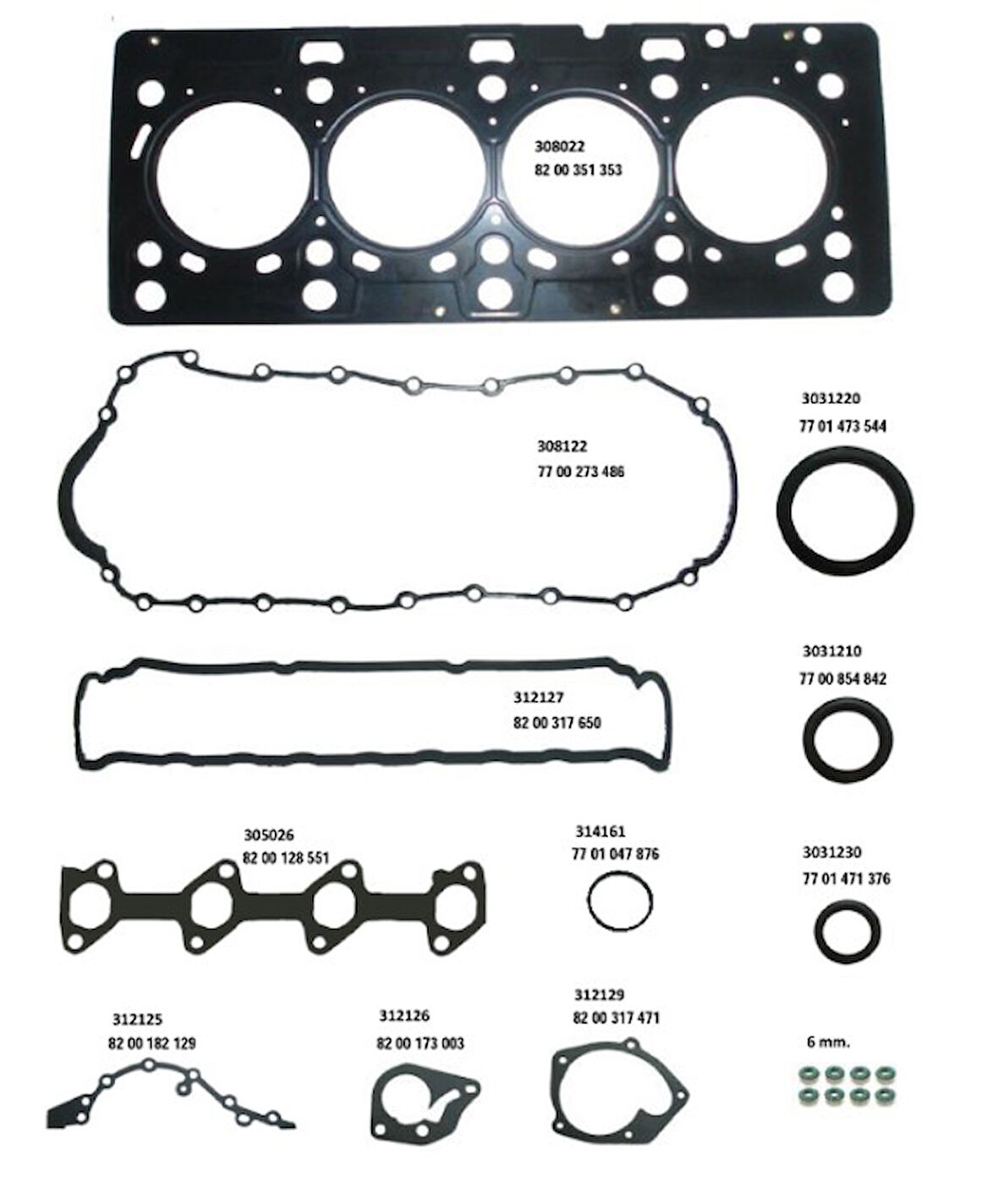 CONTA MOTOR TK. CLIO 1.5