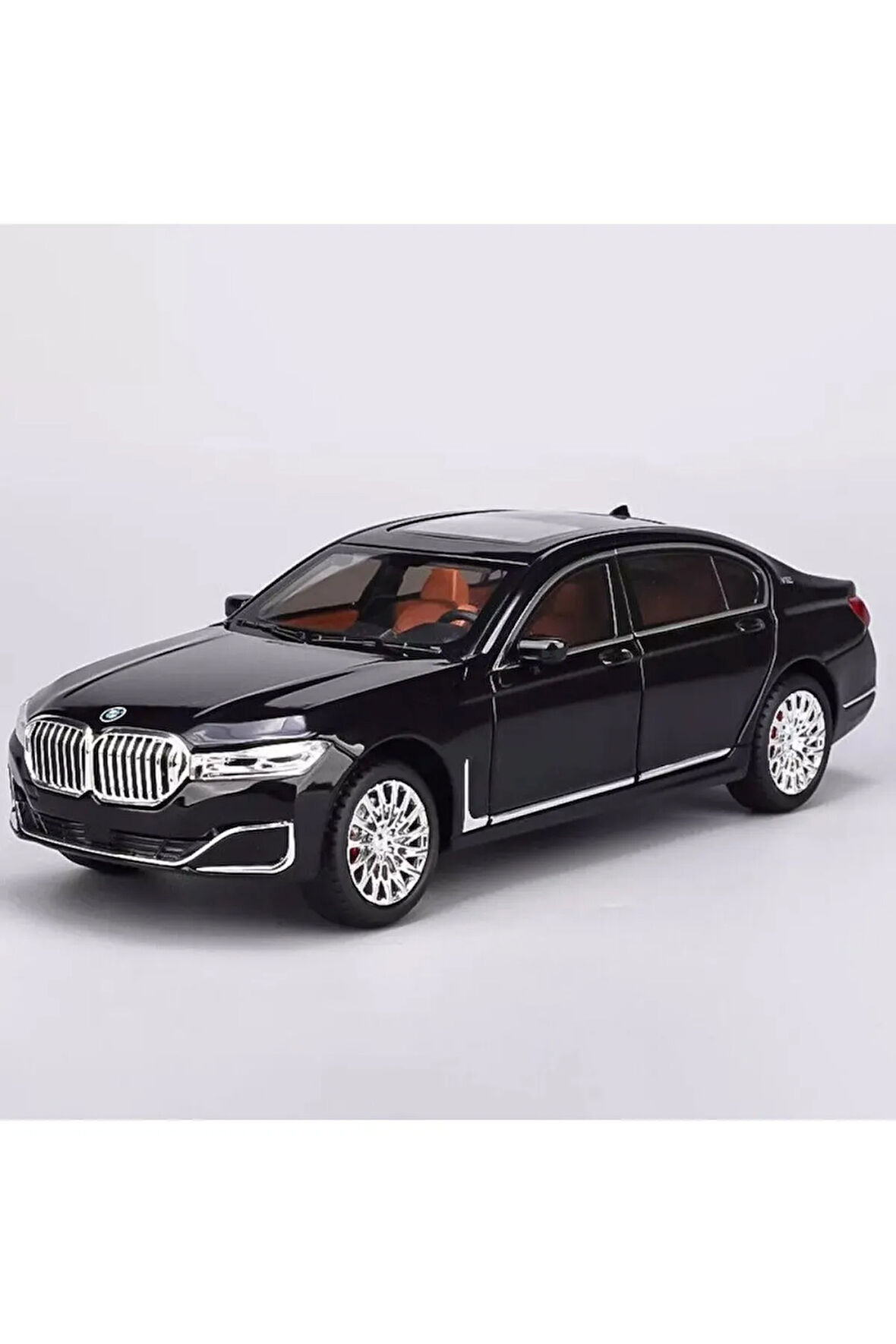 BMW 760 Araba BMW 7 Serisi Araba 1:24 Diecast Metal Model Araba Koleksiyon Araba Sesli Işıklı