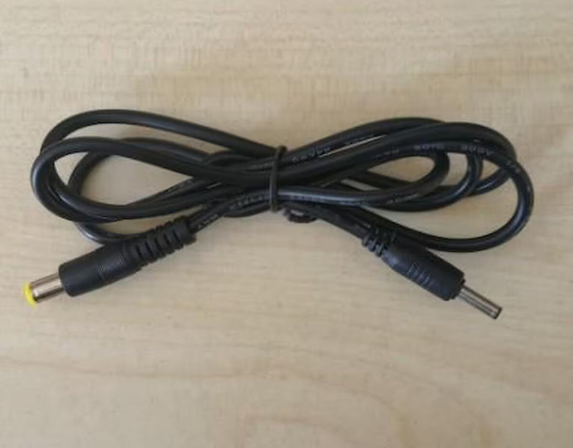 Ayt DC Güç Çevirici Kablo 5.5x2.5mm Erkek to 3.5x1.35mm Erkek 1 Metre