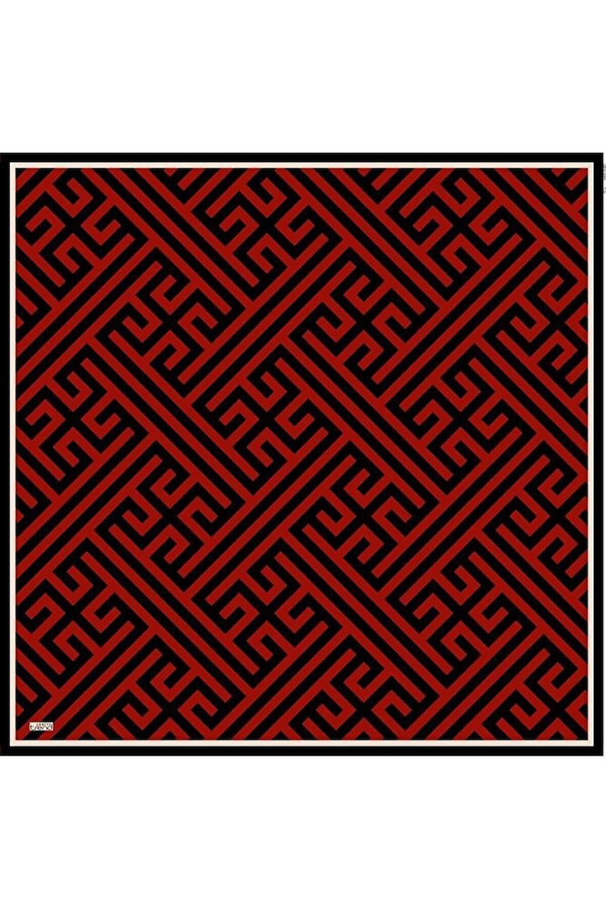 Soft Siyah Desenli Eşarp 6084-16