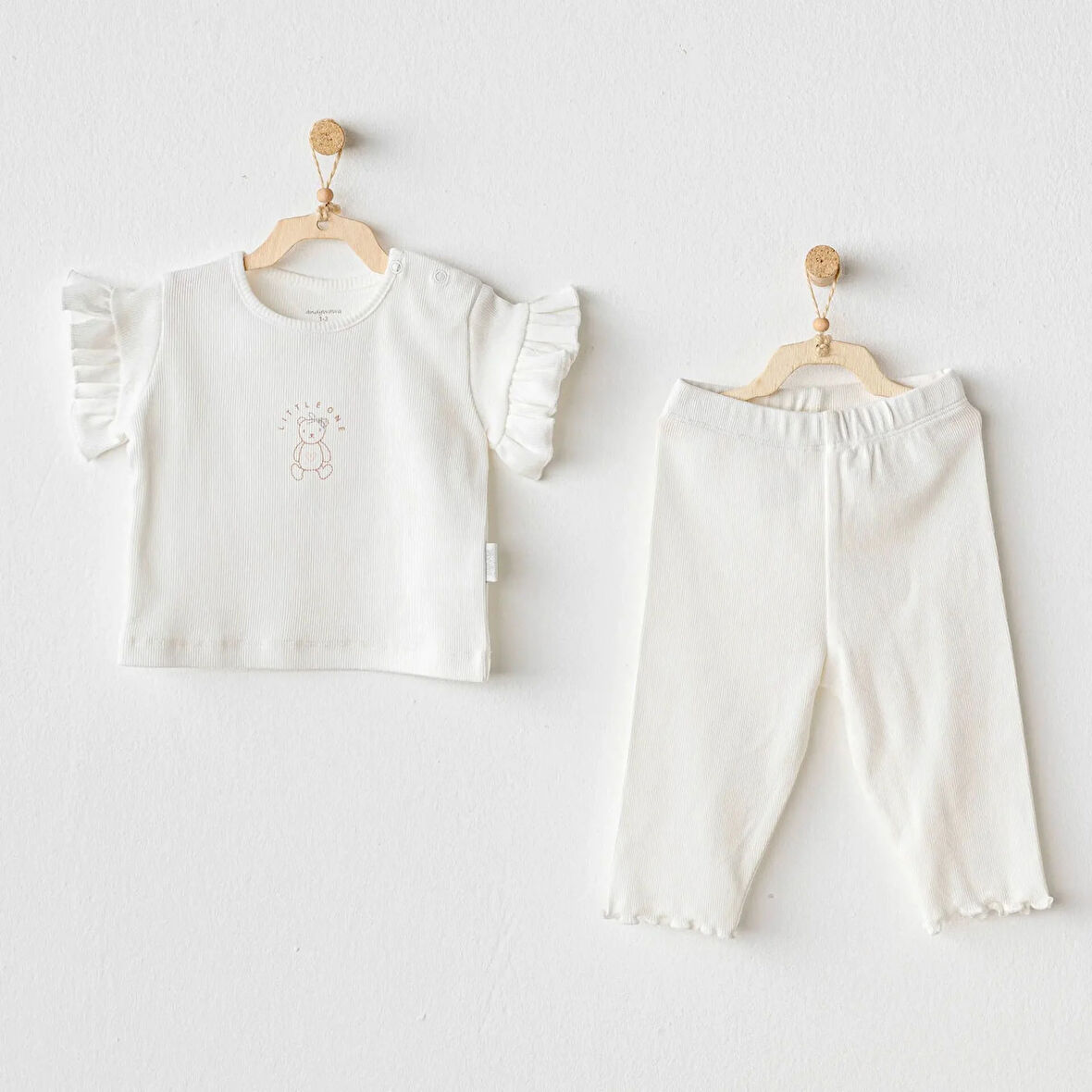 Andywawa AC25898 Basic 2'Li Takım Ekru