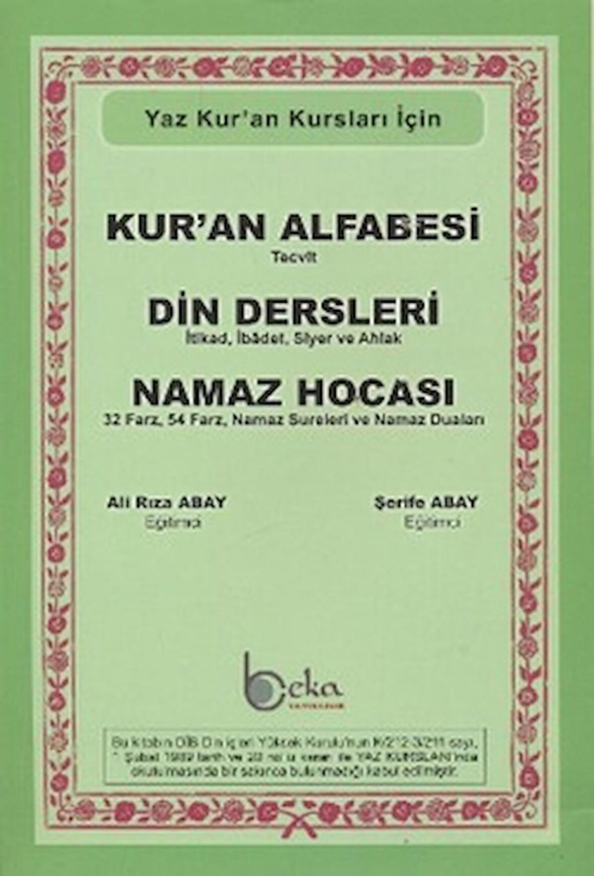 Yaz Kur’an Kursları İçin Kur’an Alfabesi - Din Dersleri - Namaz Hocası