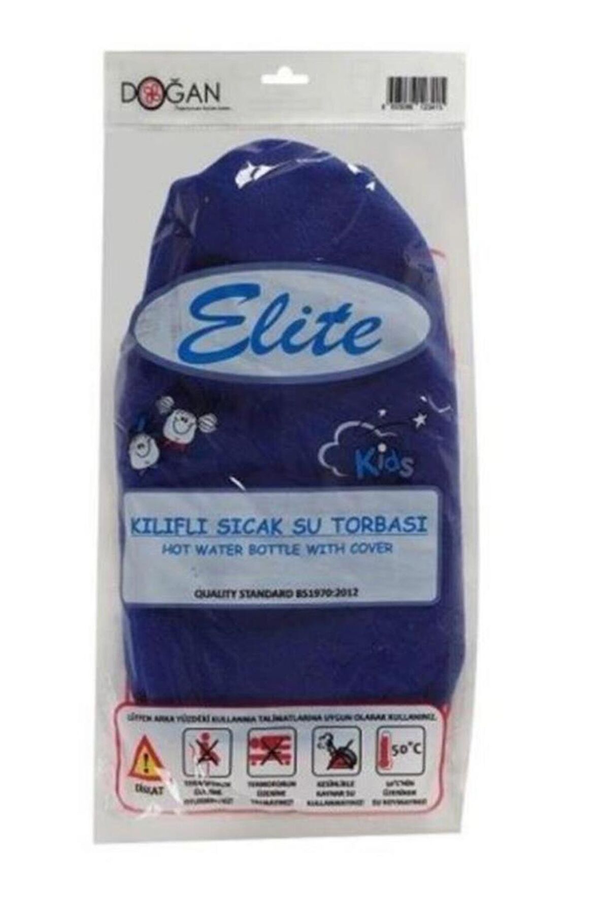 ELİTE ÇOCUK TERMOFOR MAVİ KILIFLI SICAK SU TORBASI 0,8  LT