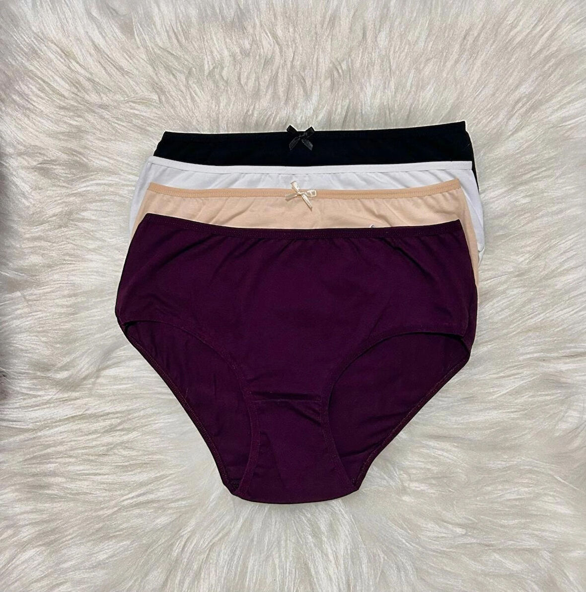 Kadın yüksek Bel külot Pamuklu 4 lü Set