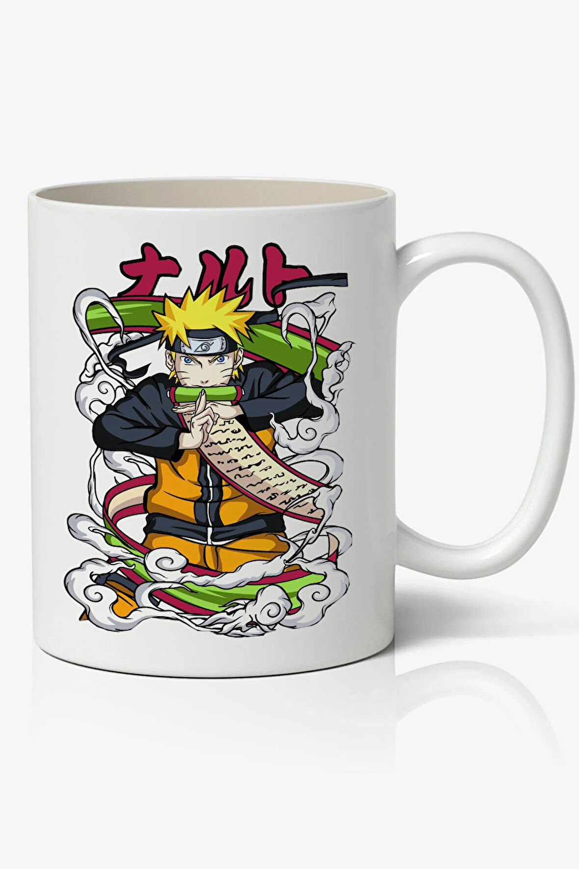 Naruto Uzumaki Anime Art Temalı Beyaz Kupa Bardak Arkadaşa Sevgiliye Hediye