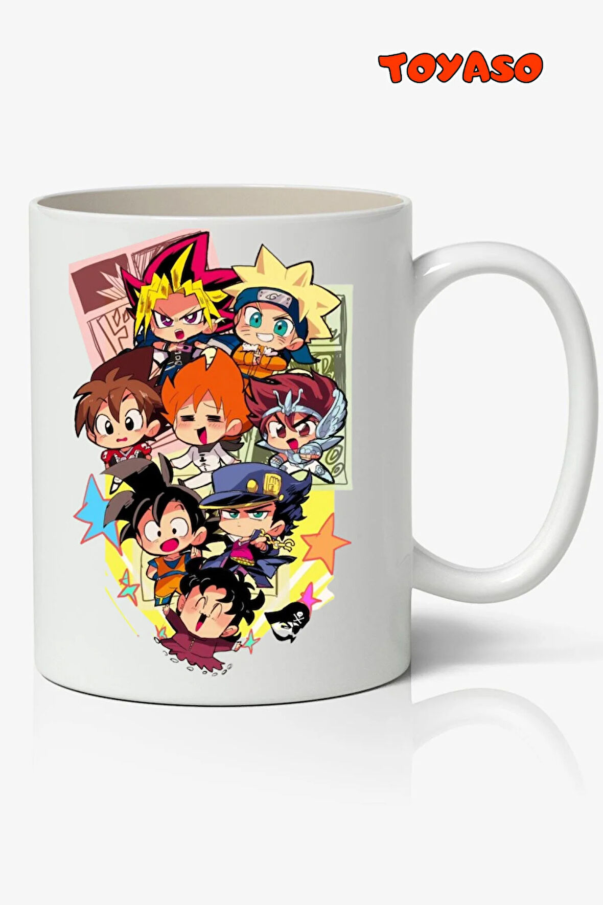 Naruto Son Goku Anime Karakterler Temalı Beyaz Kupa Bardak Sevgiliye Arkadaşa Hediye