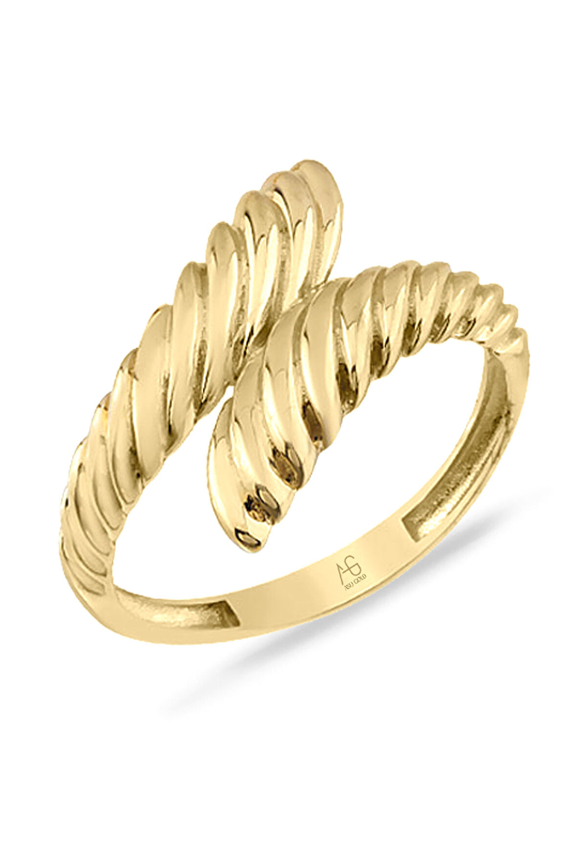 Sarmal Altın Midye Yüzük