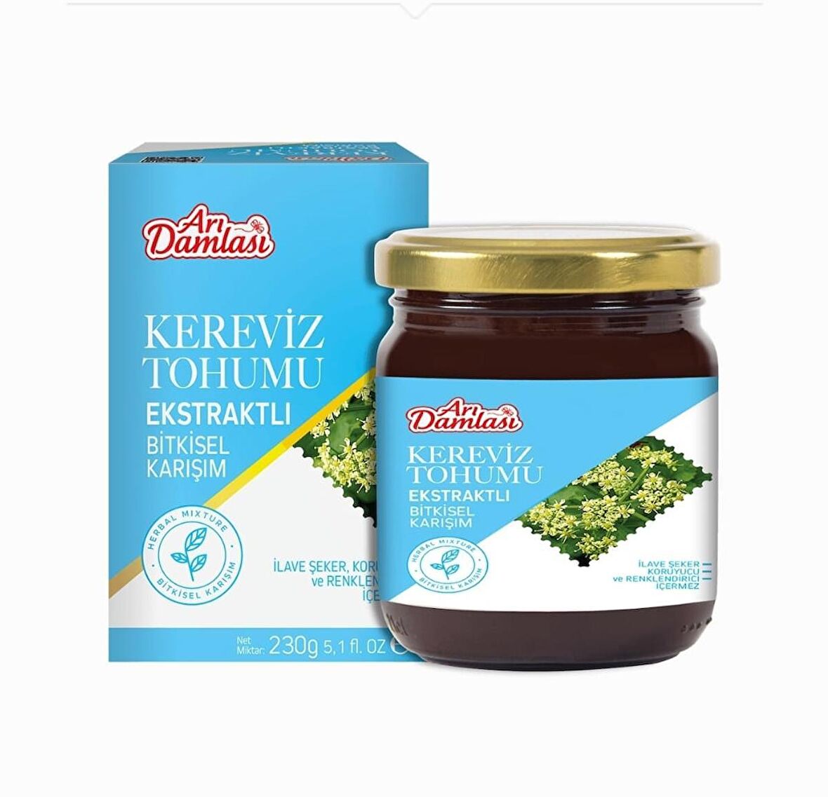 ARI DAMLASI KEREVİZ TOHUMLU MACUN 230 GR (PROSTAT)