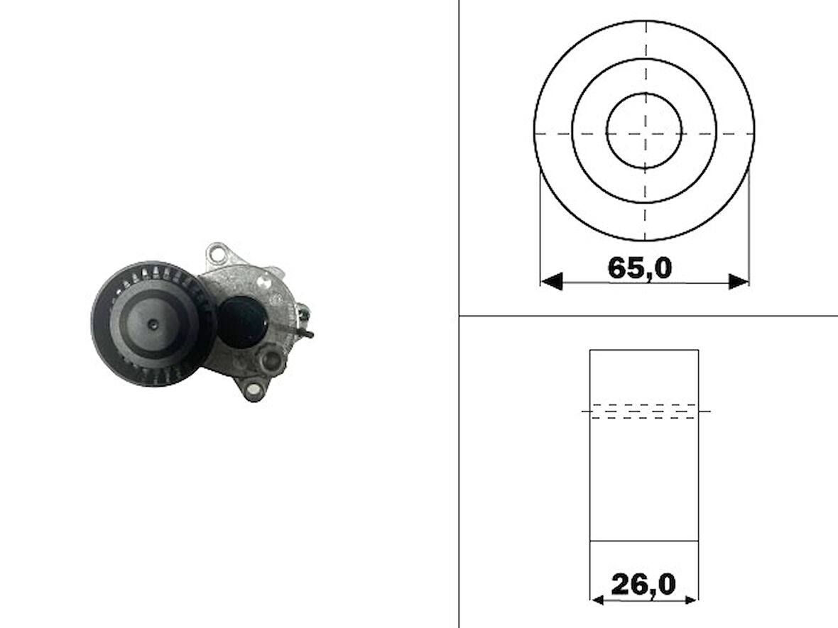 ALTERNATÖR GERGİ RULMANI KOMPLE SPRİNTER EURO5 EURO6 W906 W907 W910 2012 SONRASI VİTO W639