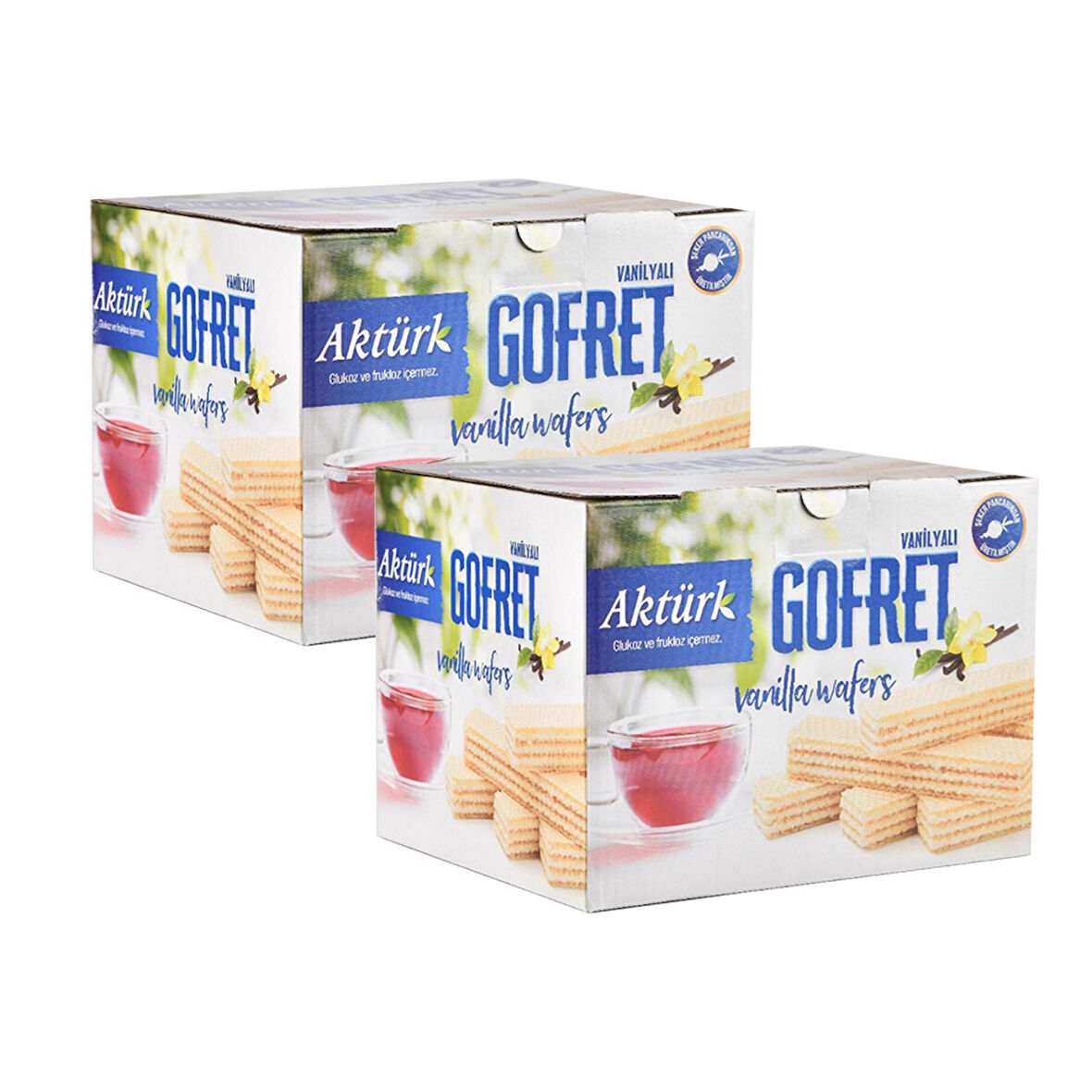 Aktürk Gofret Vanilyalı 800 gr x 2 Kutu