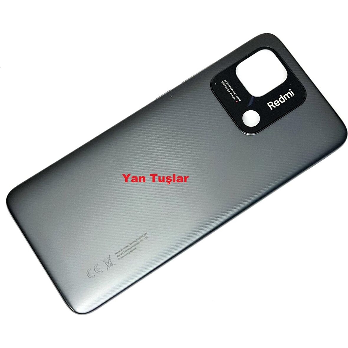 Redmi 10C Kasa Arka Kapak Batarya Kapağı Siyah
