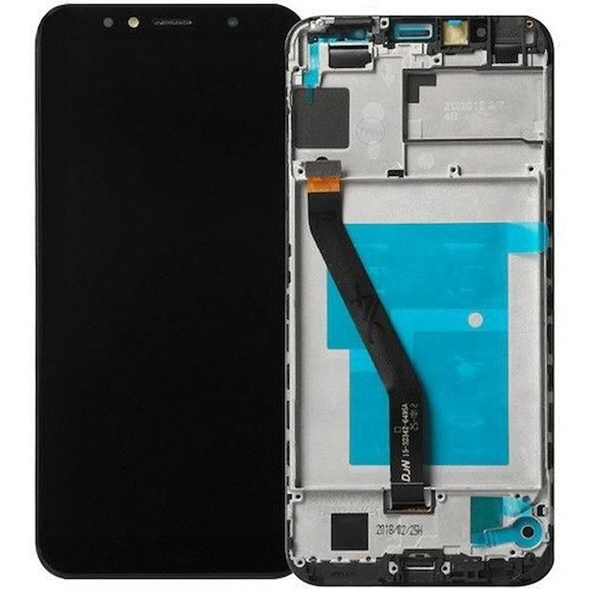 Huawei Y6 2019 Dokunmatik LCD Ekran Çıtalı (Siyah)