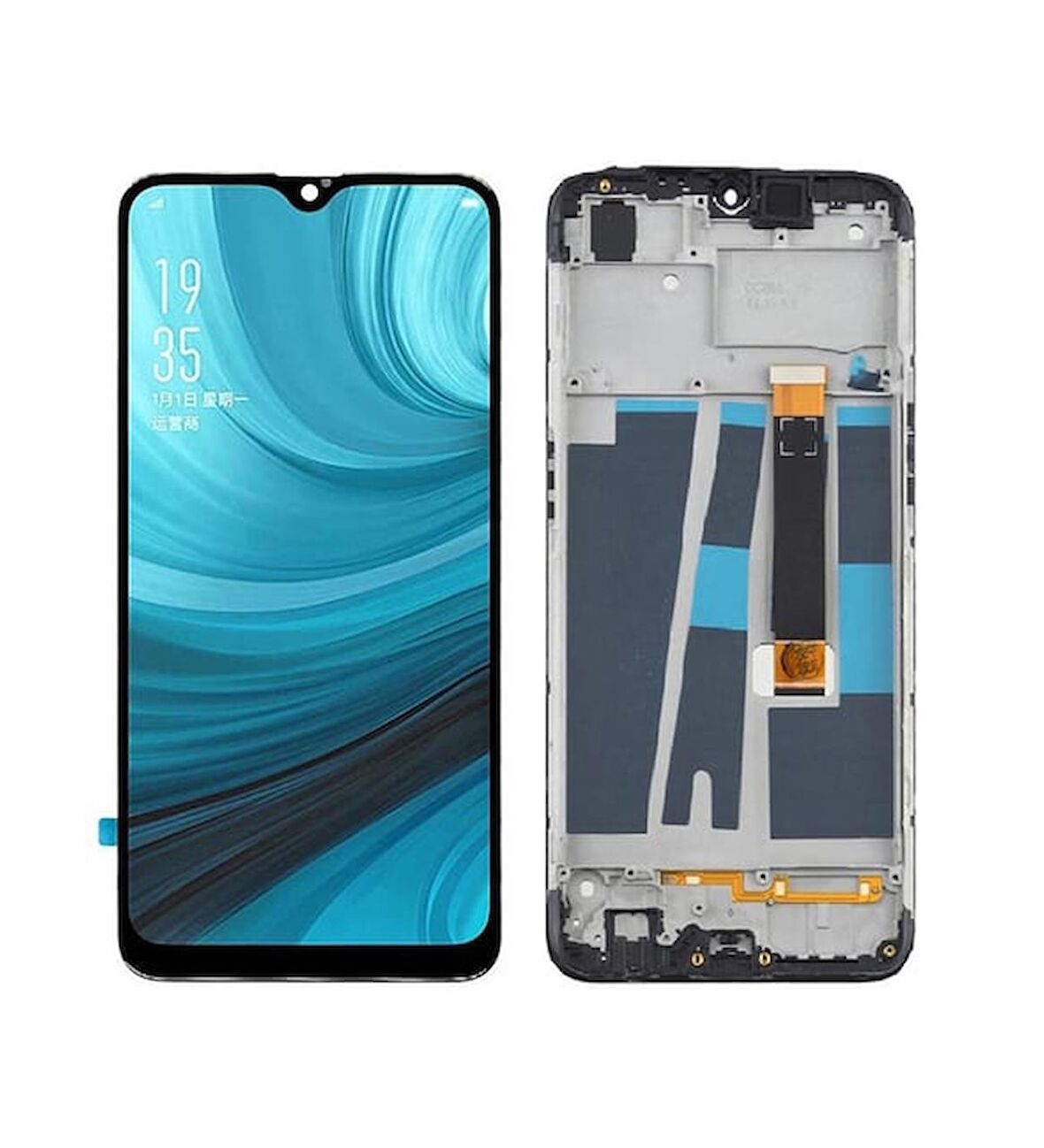 Oppo A5S Lcd Ekran Dokunmatik Çıtalı (Siyah)