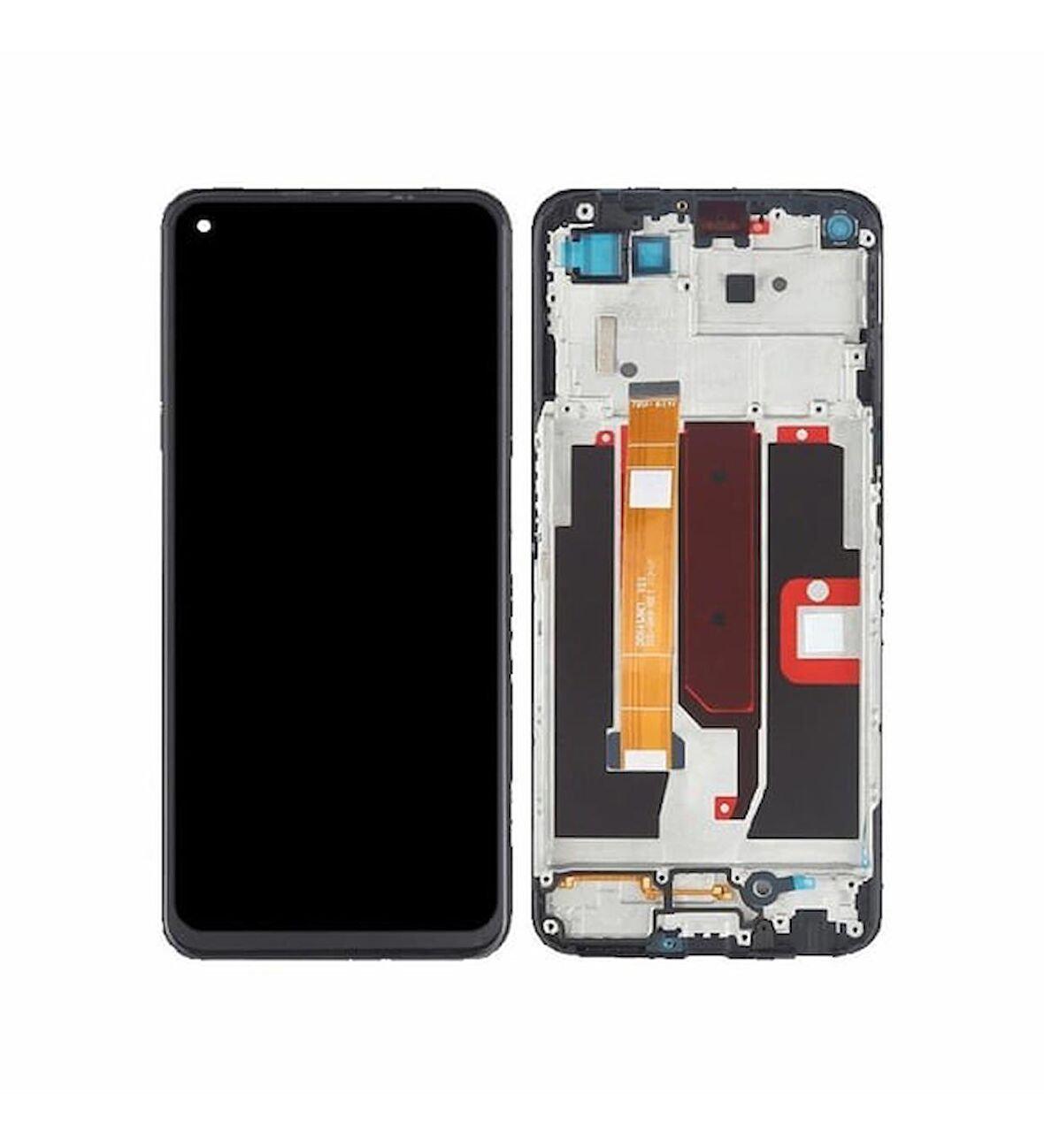 Oppo A54 Ekran Dokunmatik Çıtalı (Siyah)