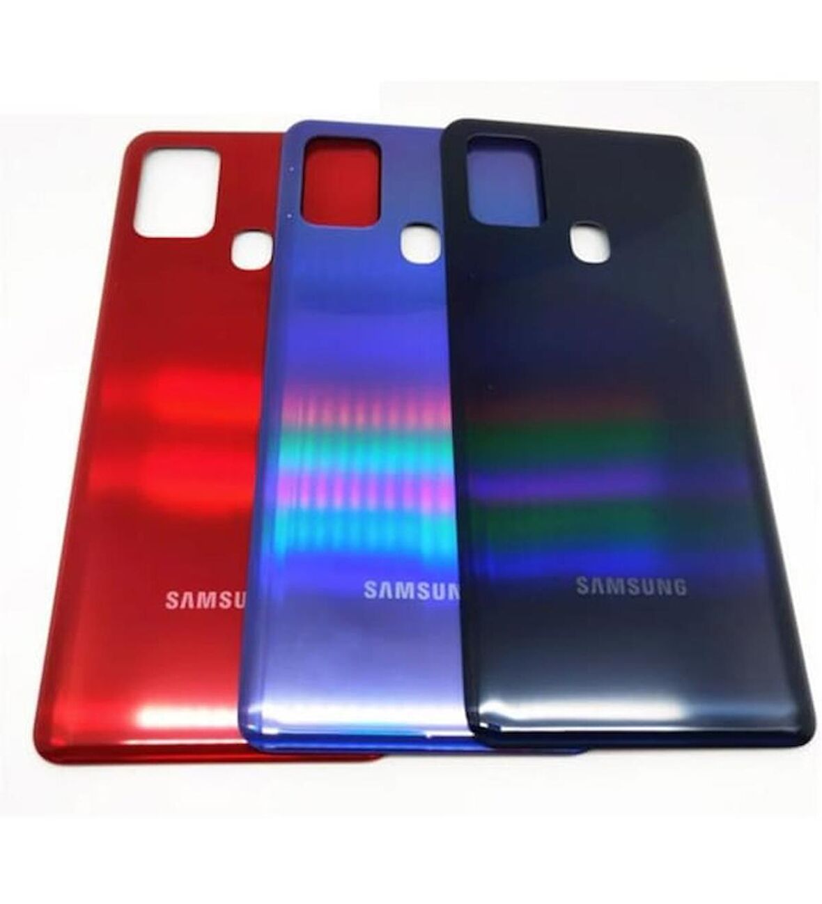 Samsung A21S Arka Batarya Pil Kapağı (Mavi)