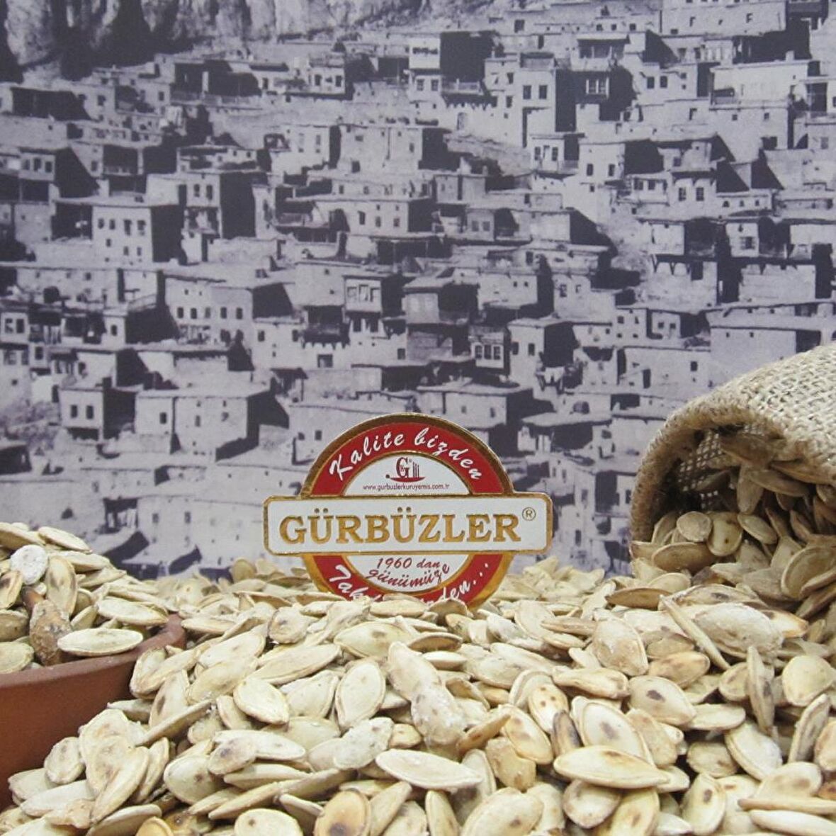 Gürbüzler Edirne Çifte Kavrulmuş Kabak Çekirdeği 1 kg 