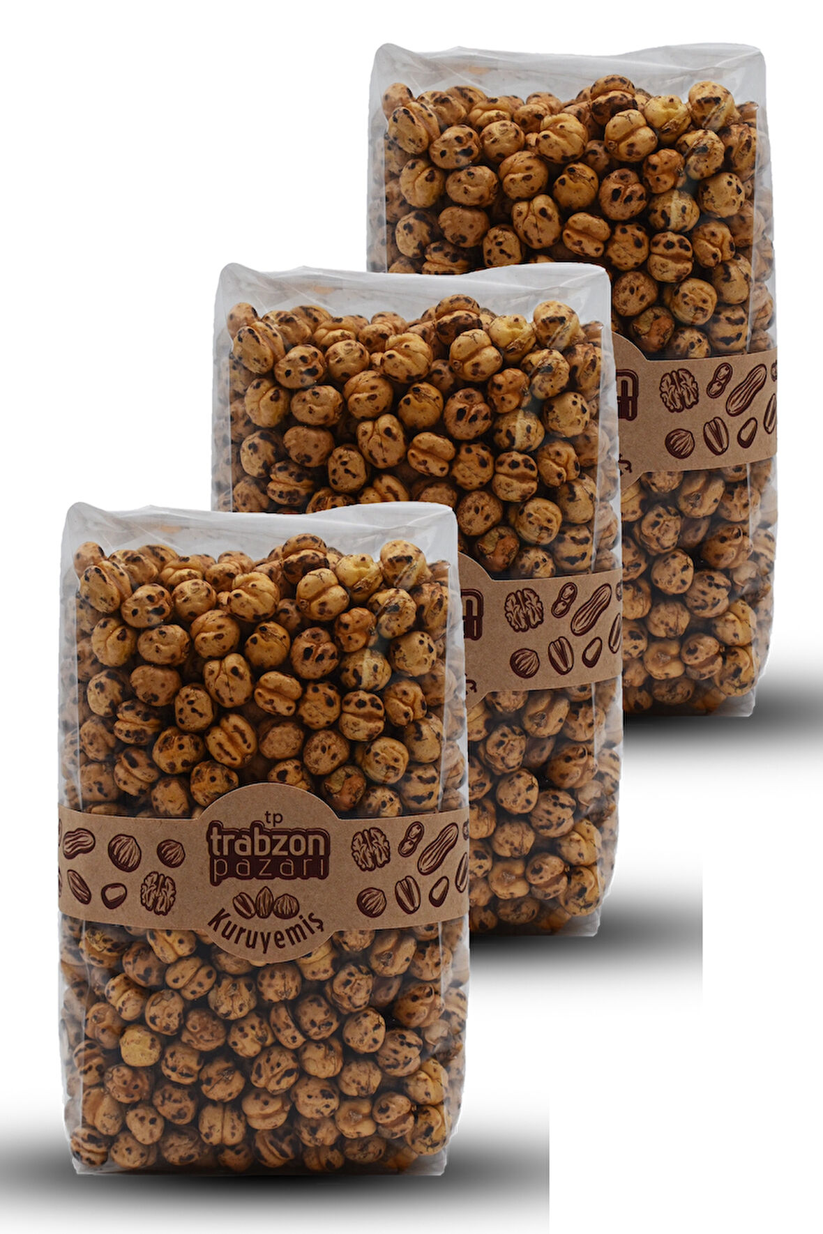 Yerli Çifte Kavrulmuş Sarı Leblebi 3x260 gr