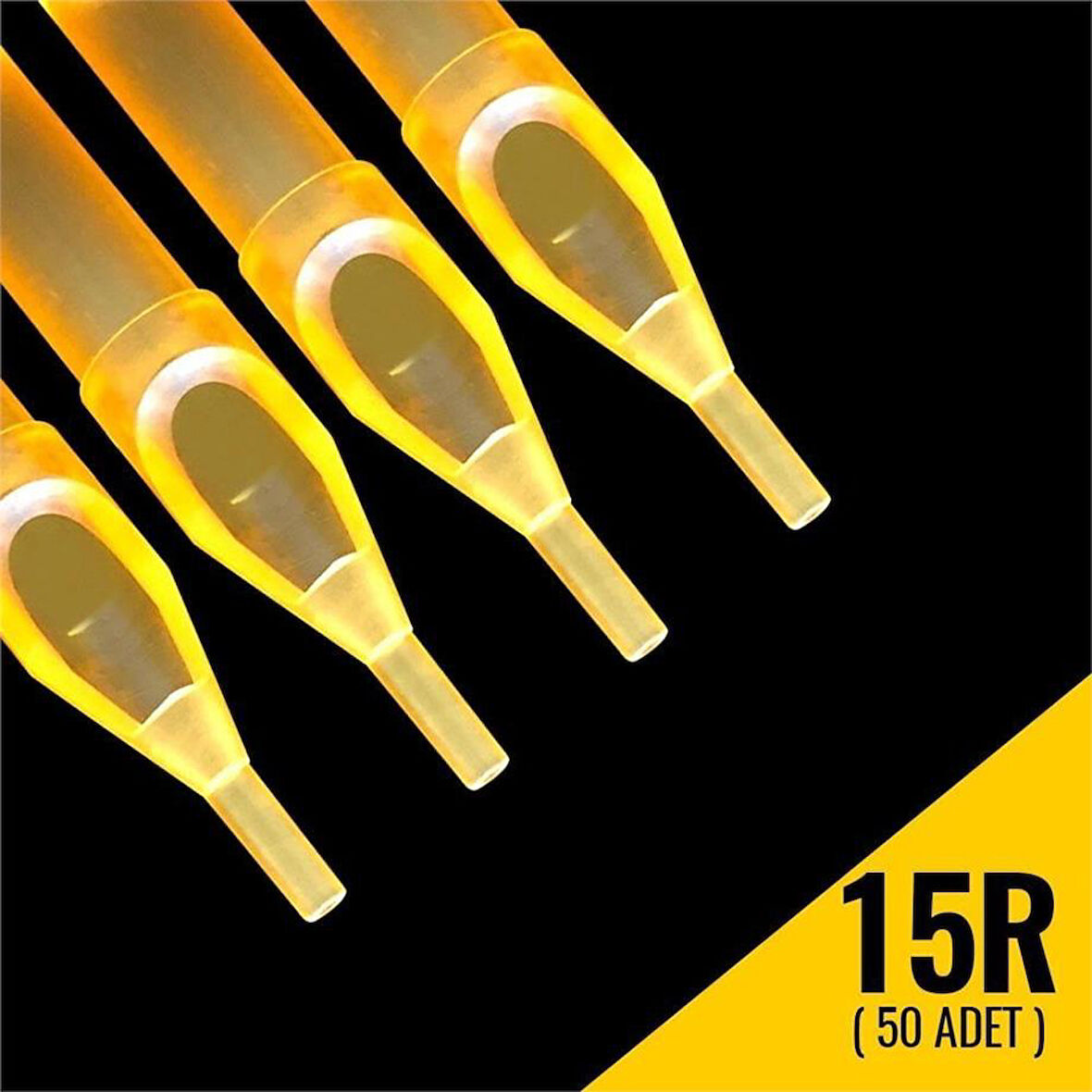 15R Steril Uç Gold Shark Disposable Tips 50 Adet (1 Kutu)