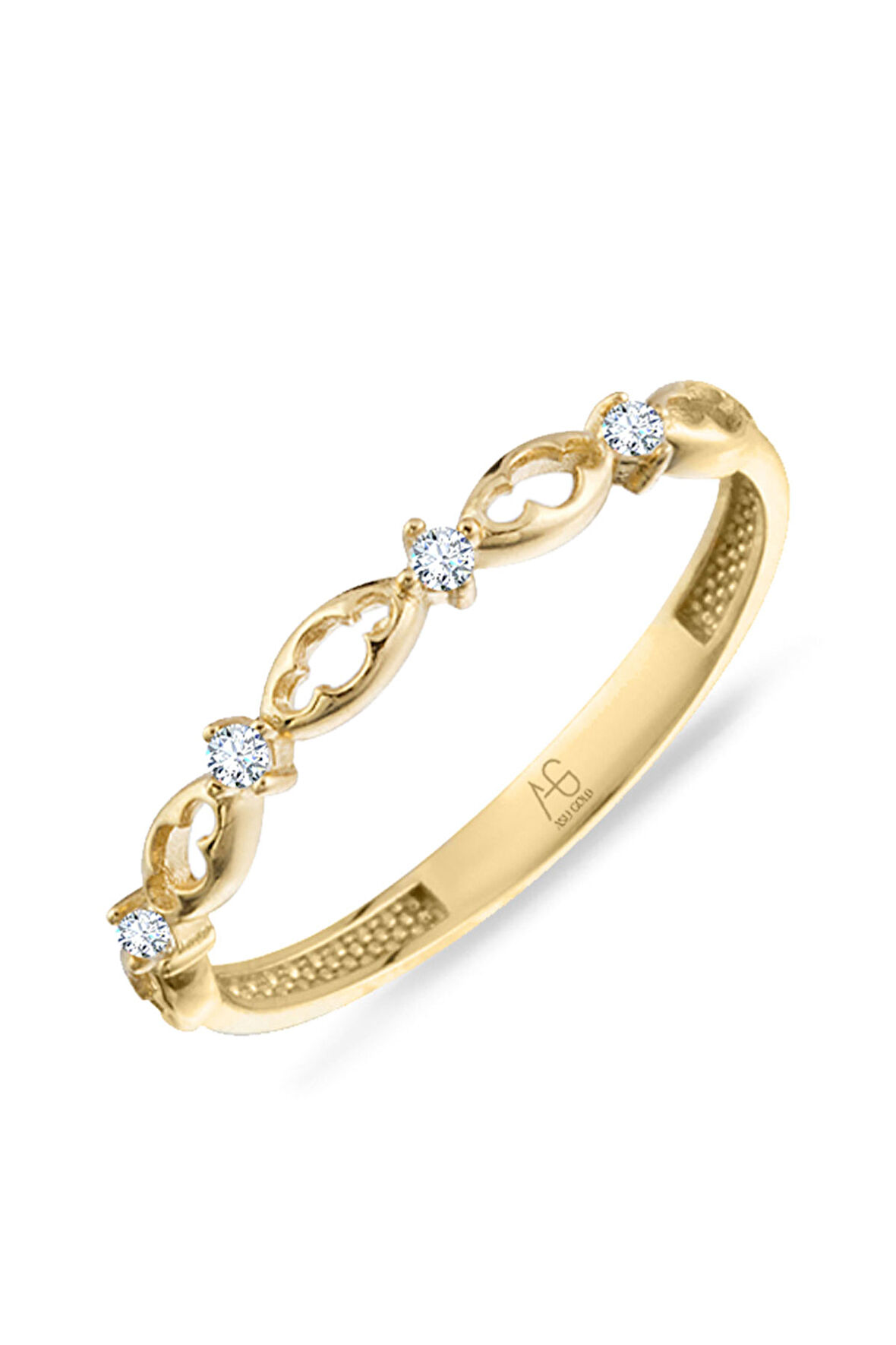 Minimal Roselia Altın Yüzük